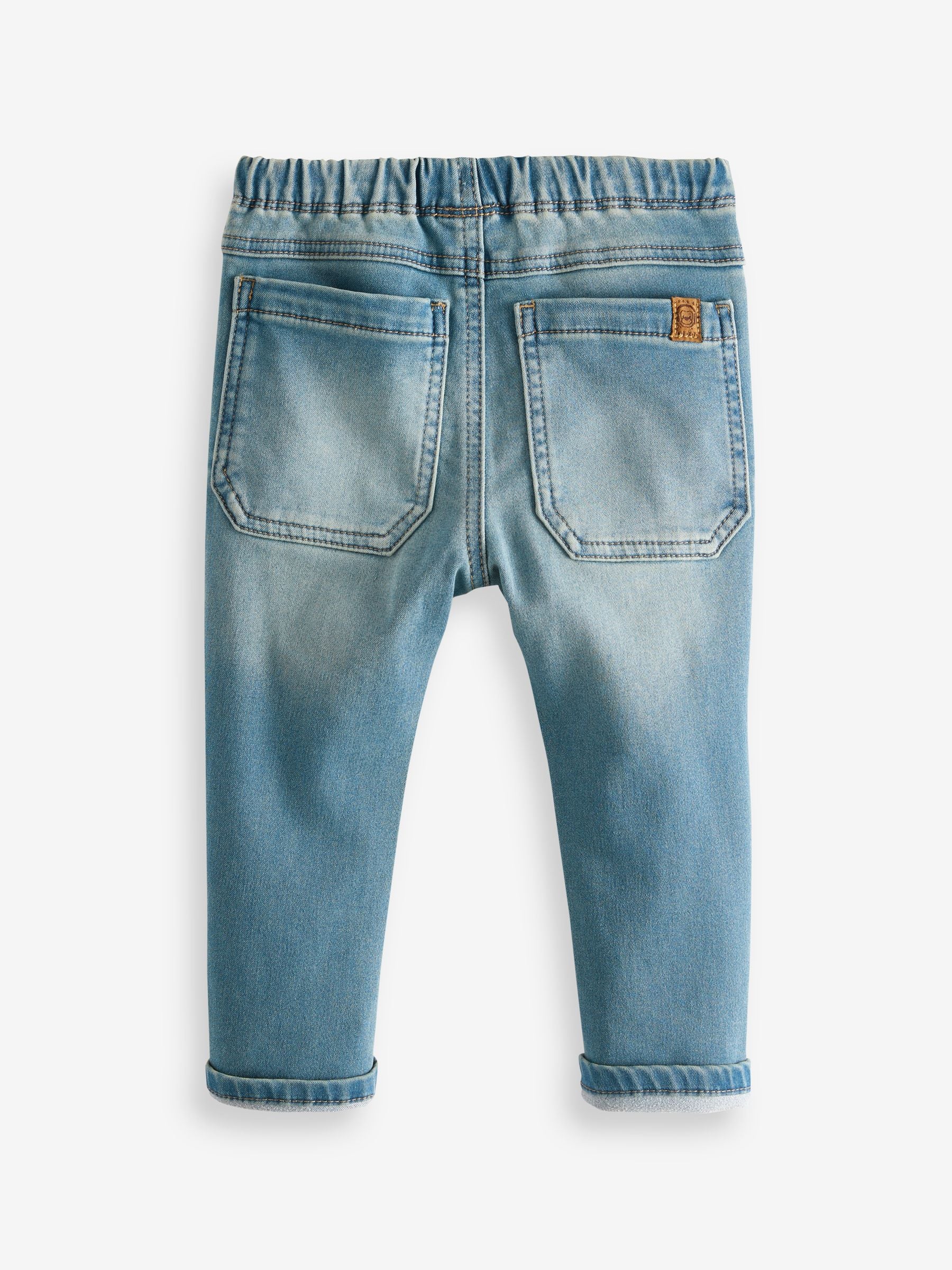 Mid Blue Denim Super Soft Pull-On Jeans With Stretch (3mths-7yrs)