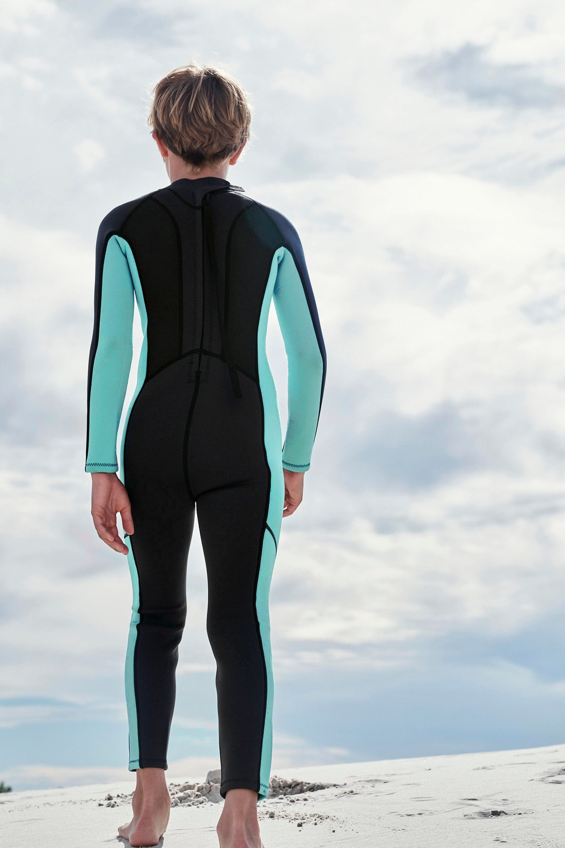 Black/Blue Long Sleeve Wetsuit (1-16yrs)