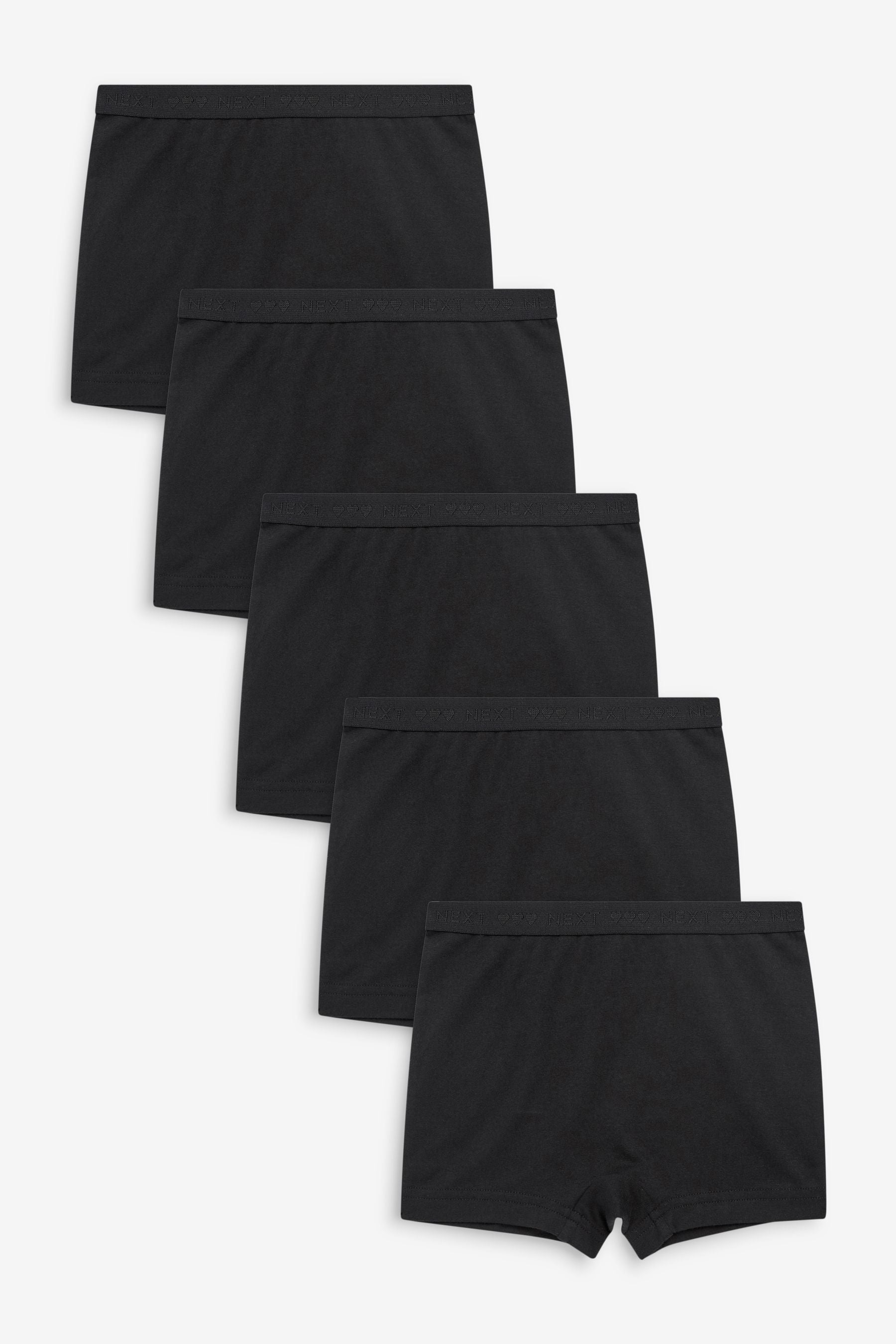 Black Short Briefs 5 Pack (2-16yrs)