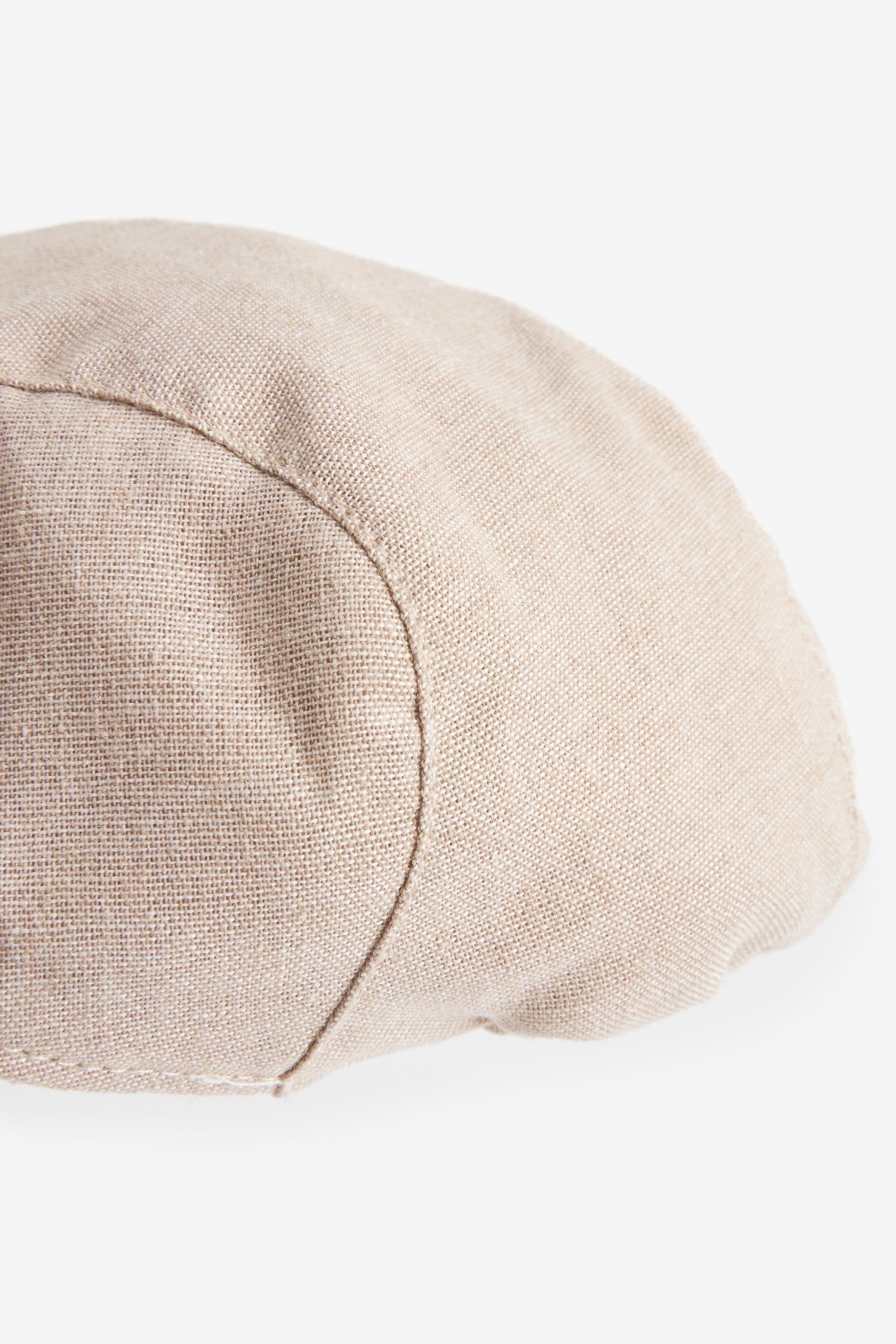 Beige Baby Flat Cap (0mths-2yrs)