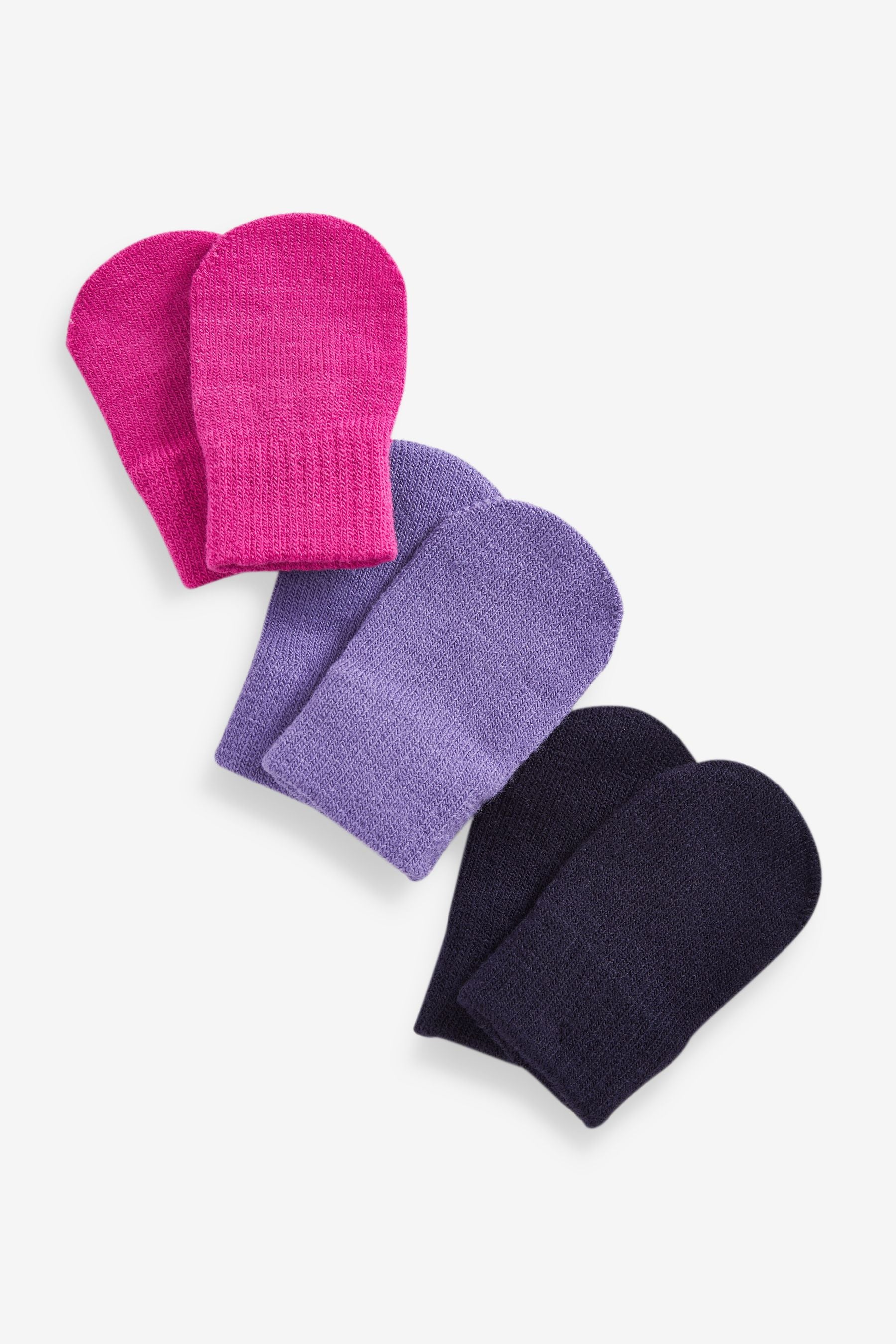 Multi Fluffy Magic Mitts 3 Pack (3mths-6yrs)