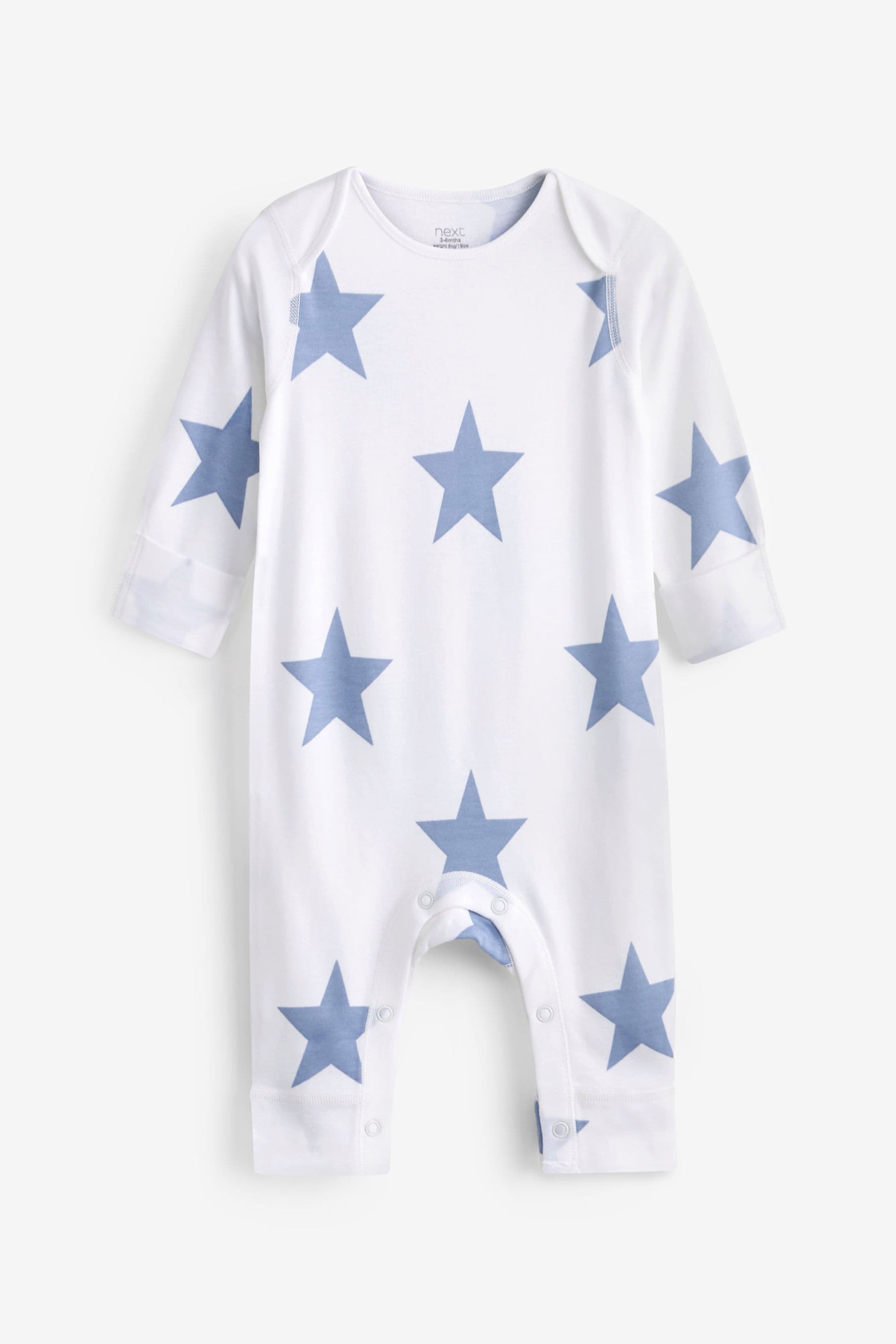 Blue Star Baby Kind To Skin Sleepsuits 2 Pack (0-2yrs)