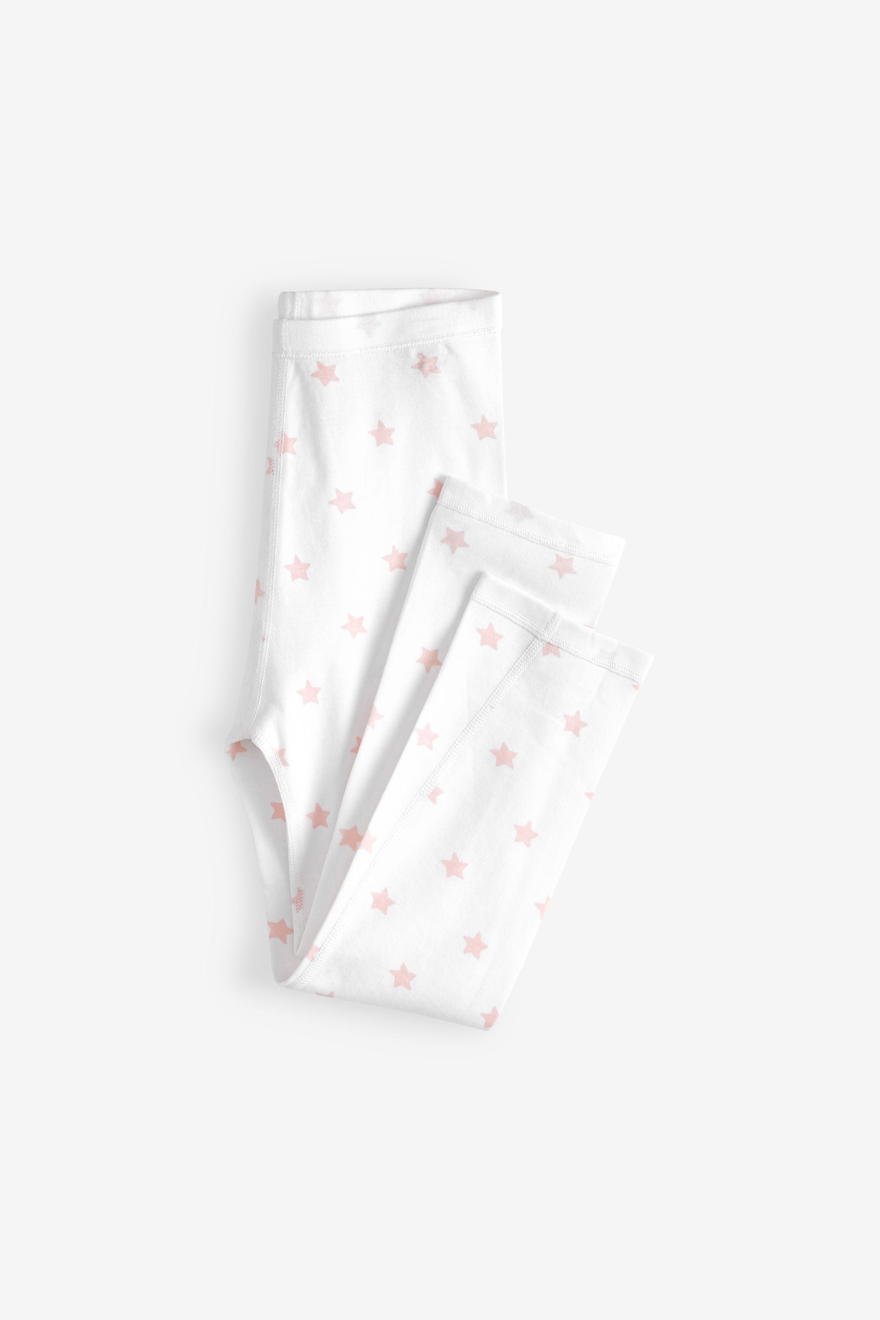 Pink/White Star 2 Pack Kind To Skin Pyjamas Set (12mths-12yrs)