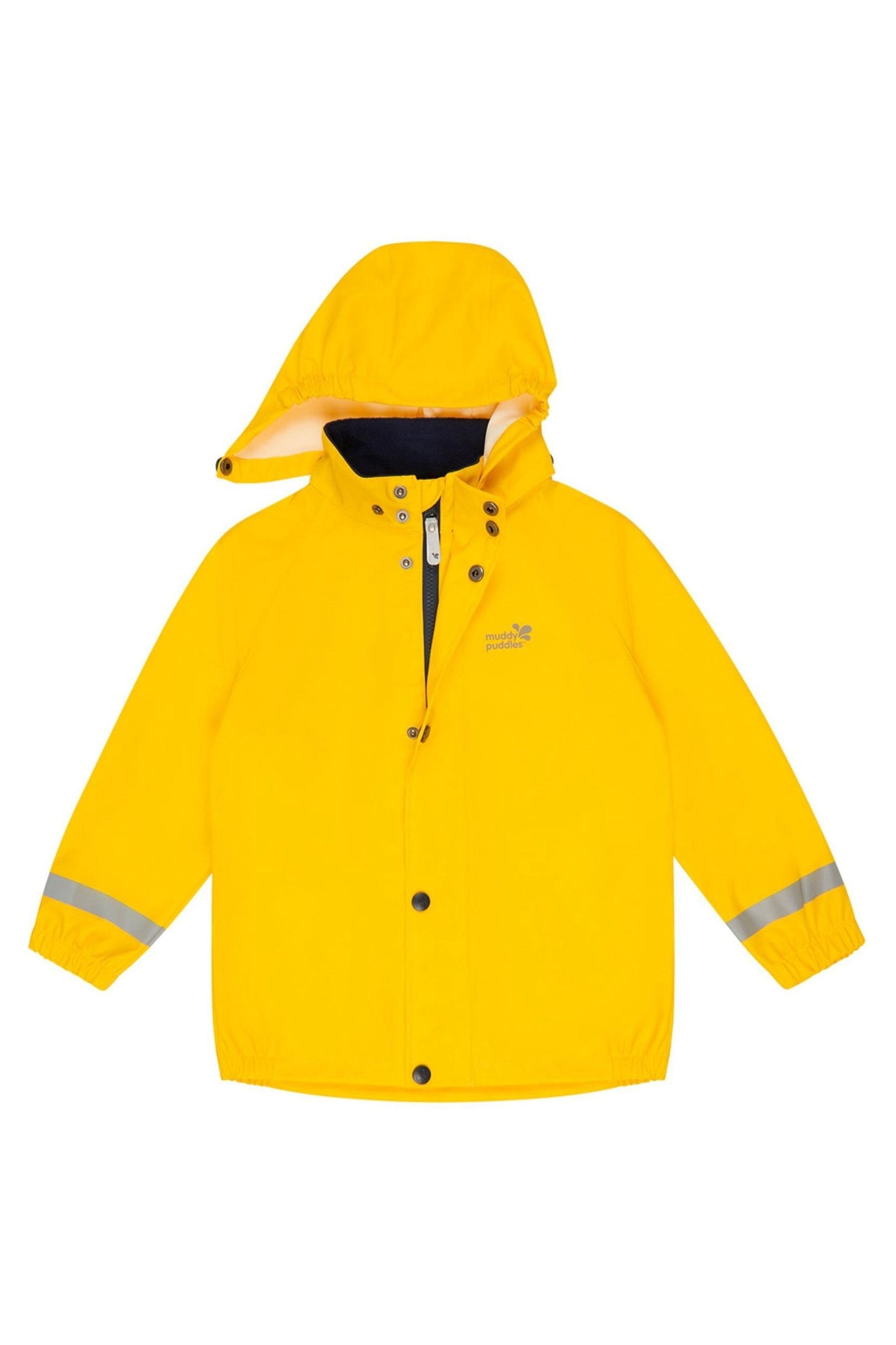 Muddy Puddles Yellow Recycled Rainy Day Waterproof Jacket