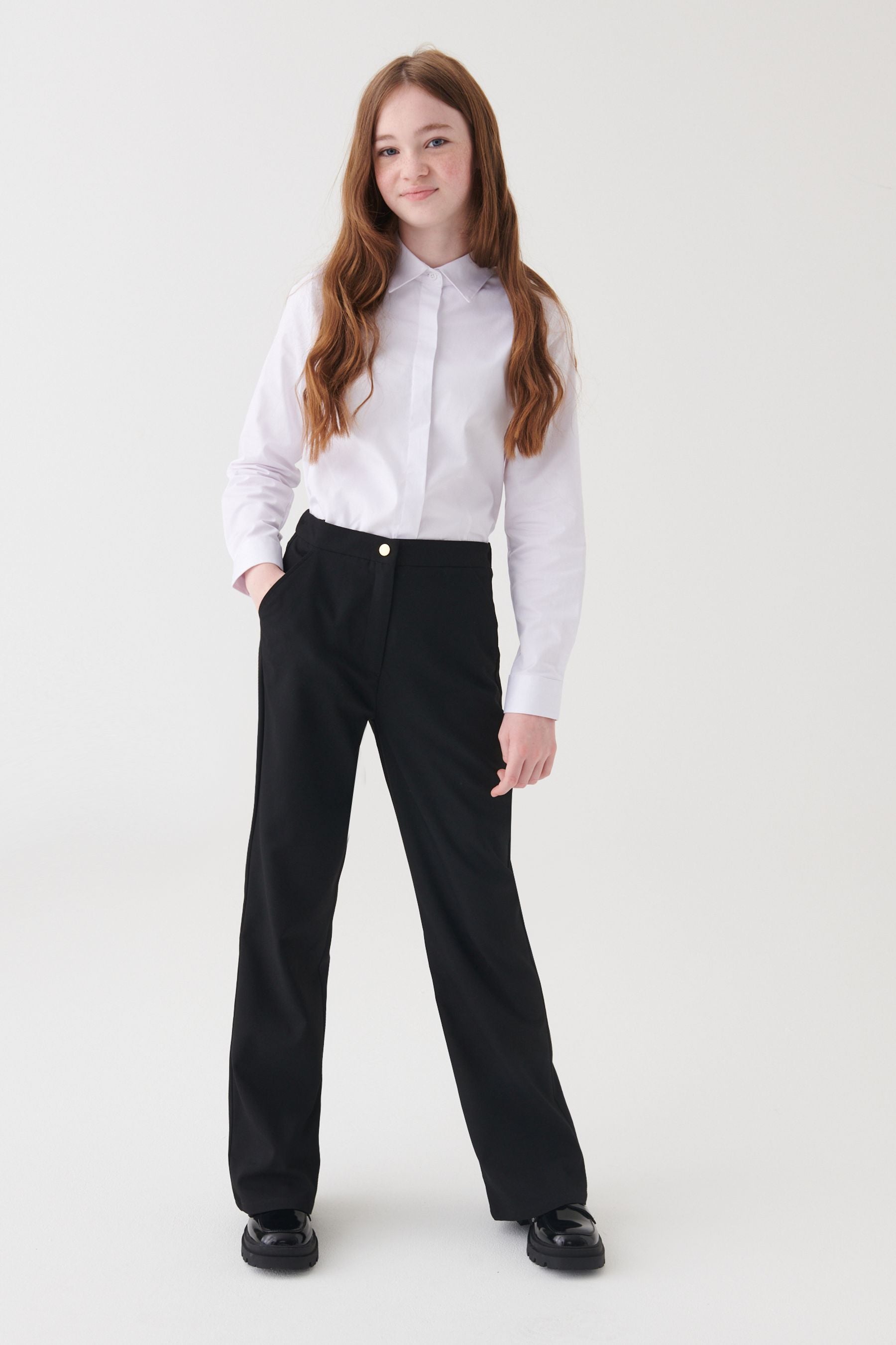 Black Senior School Flare Trousers (9-17yrs)