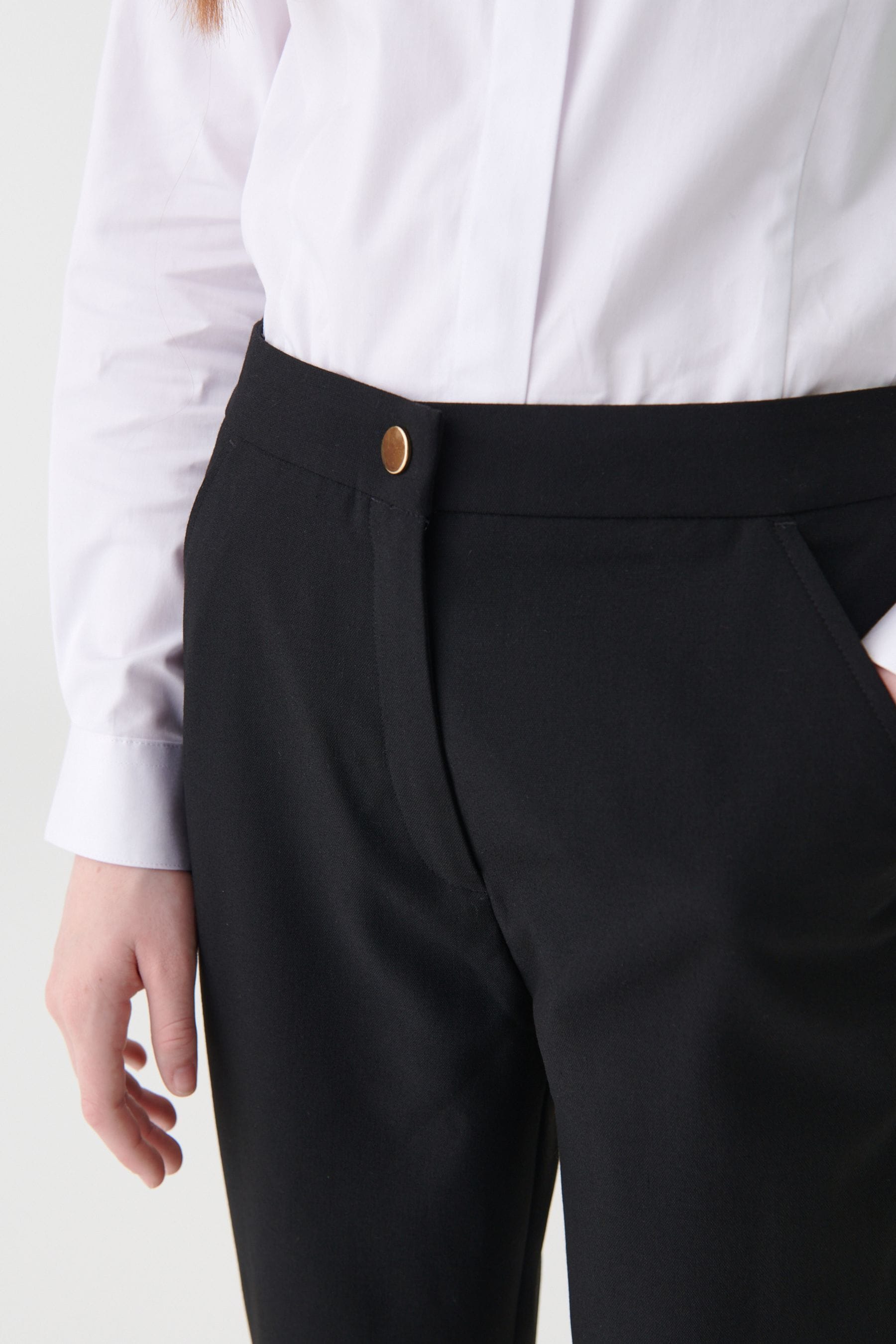 Black Senior School Flare Trousers (9-17yrs)