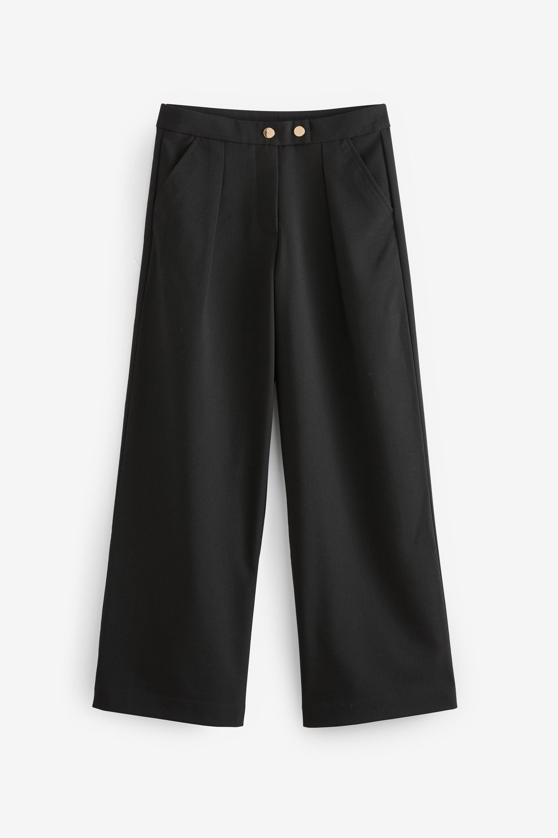 Black Regular Length Senior Wide Leg School Trousers (9-18yrs)