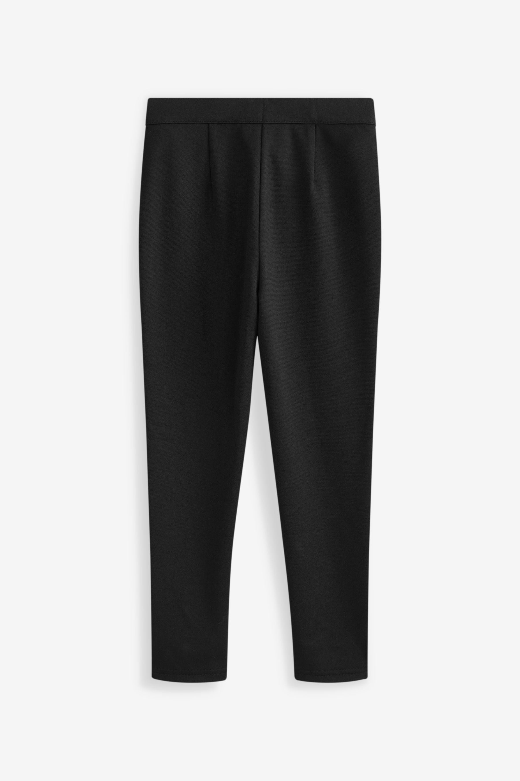 Black Jersey Stretch Pull-On Skinny School Trousers (3-17yrs)