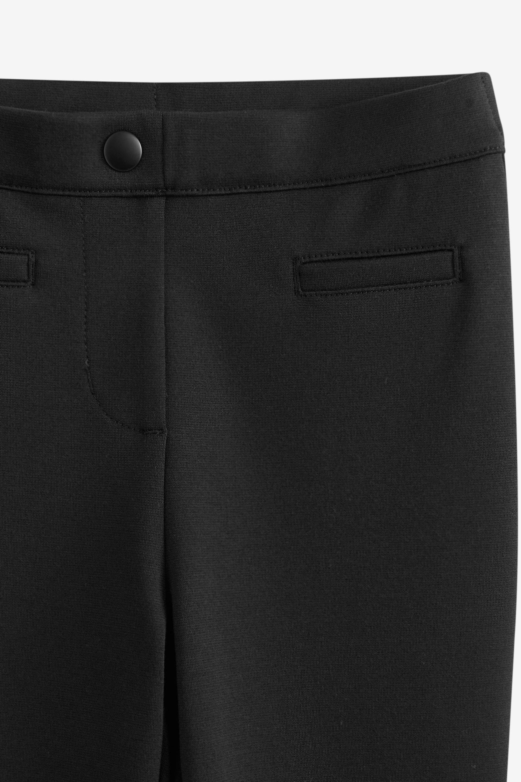 Black Jersey Stretch Pull-On Skinny School Trousers (3-17yrs)