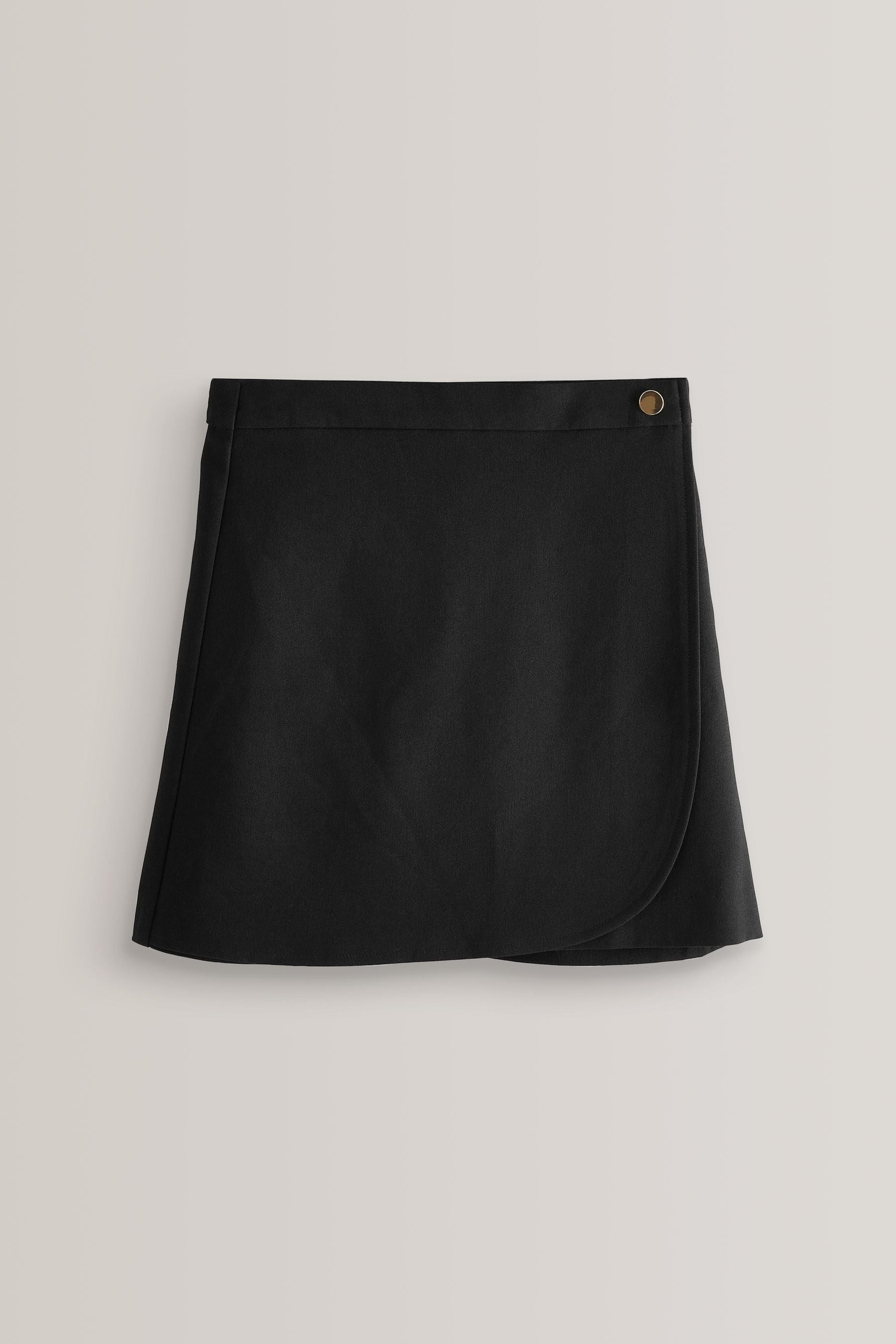 Black Petal Wrap Skirt (3-16yrs)