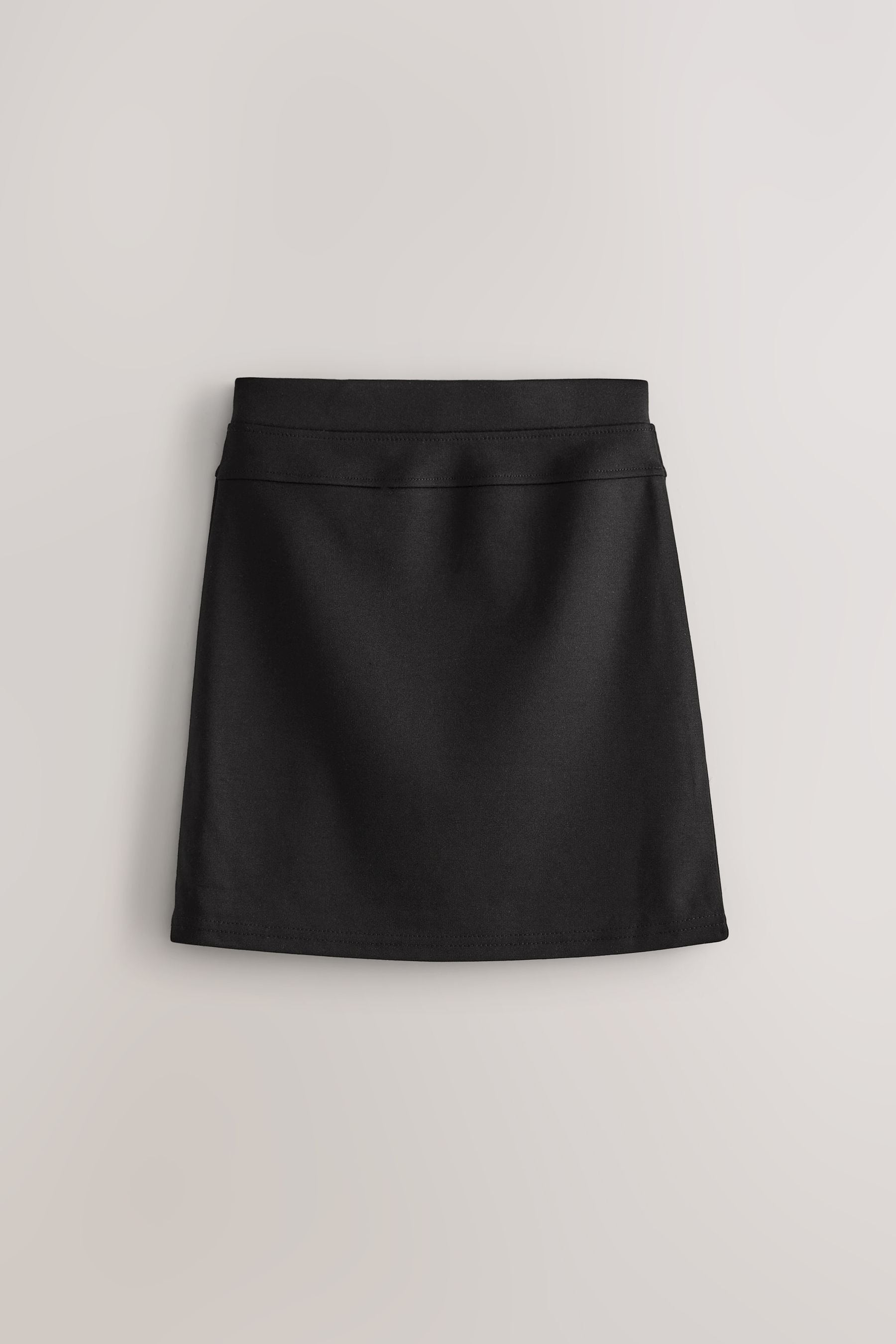 Black Jersey Stretch Pull-On School Pencil Skirts 2 Pack (3-17yrs)