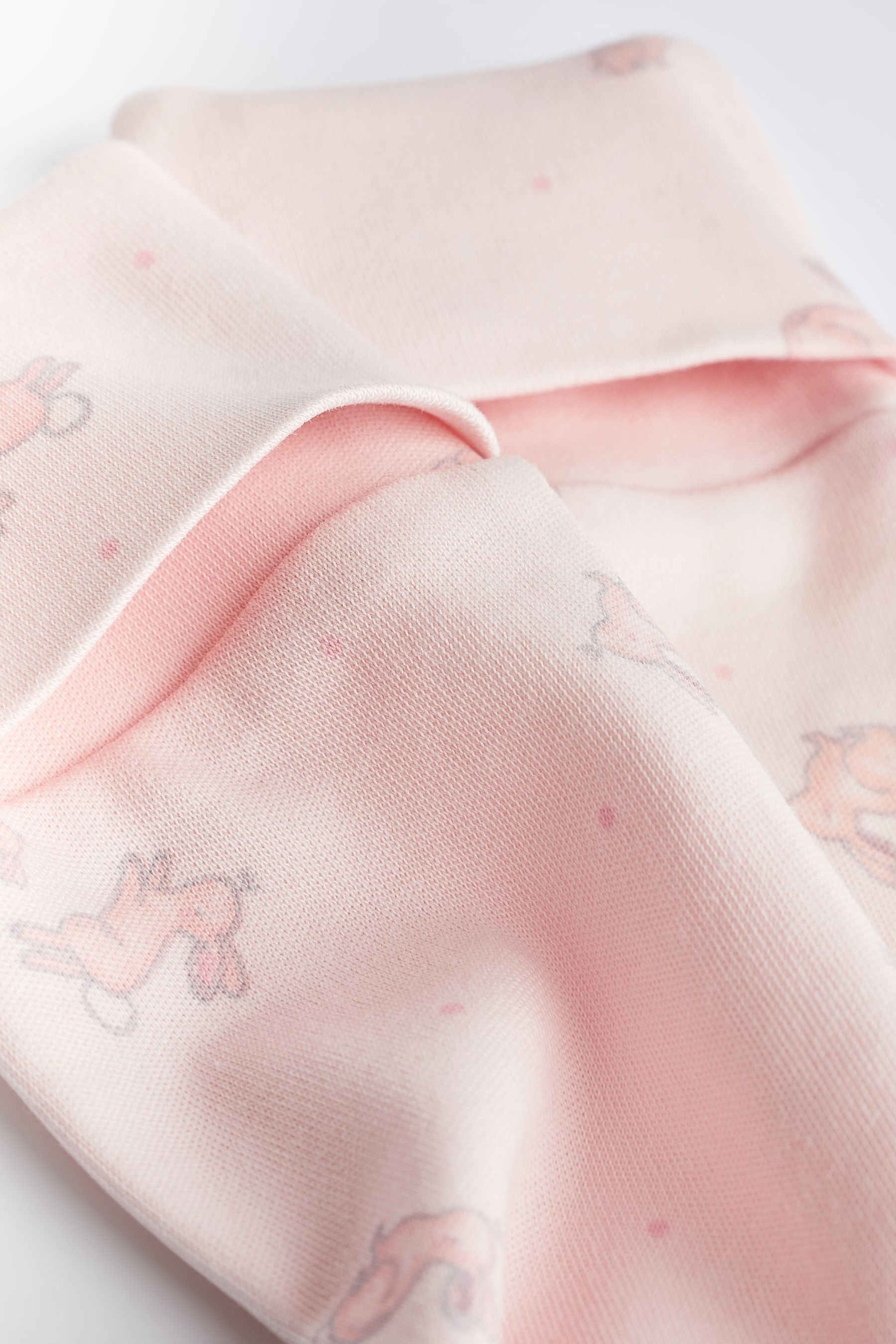 Pale Pink Floral 7 Pack Baby Sleepsuits (0-2yrs)