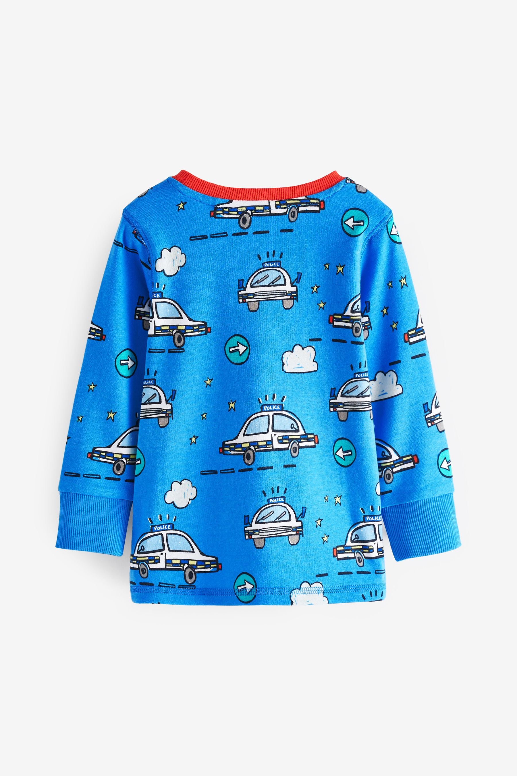 Red/Blue Emergency Transport Snuggle Pyjamas 3 Pack (9mths-10yrs)