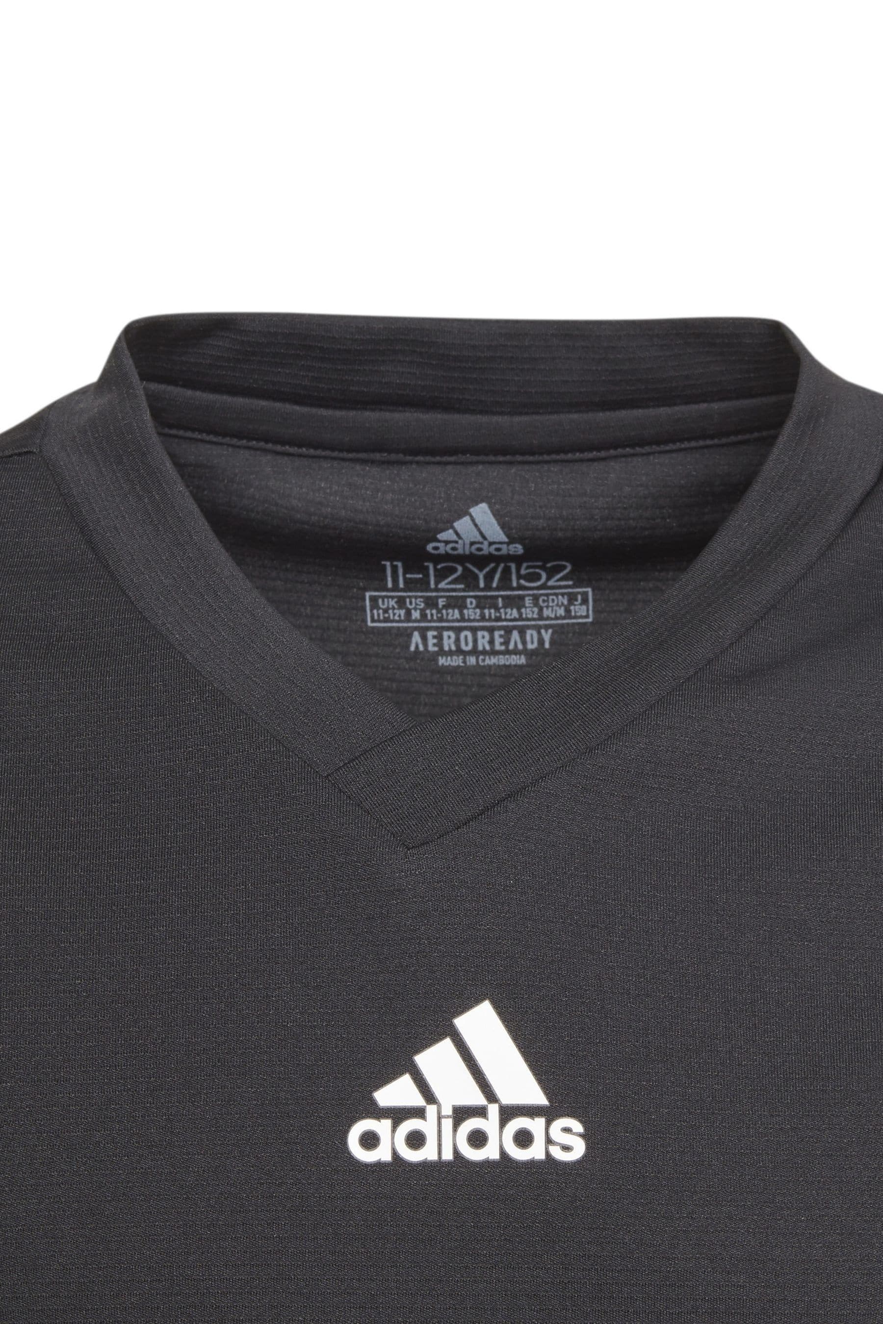 adidas Black Team Base T-Shirt