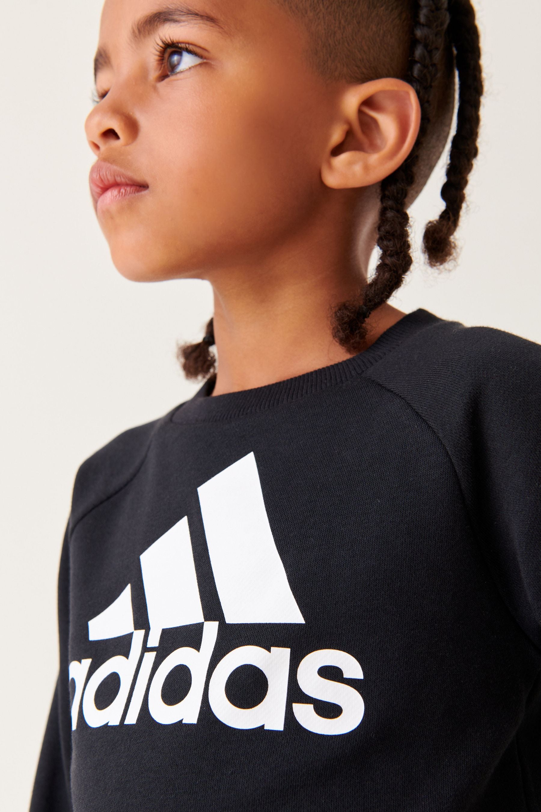 Black adidas Kids Essentials Logo Joggers Set