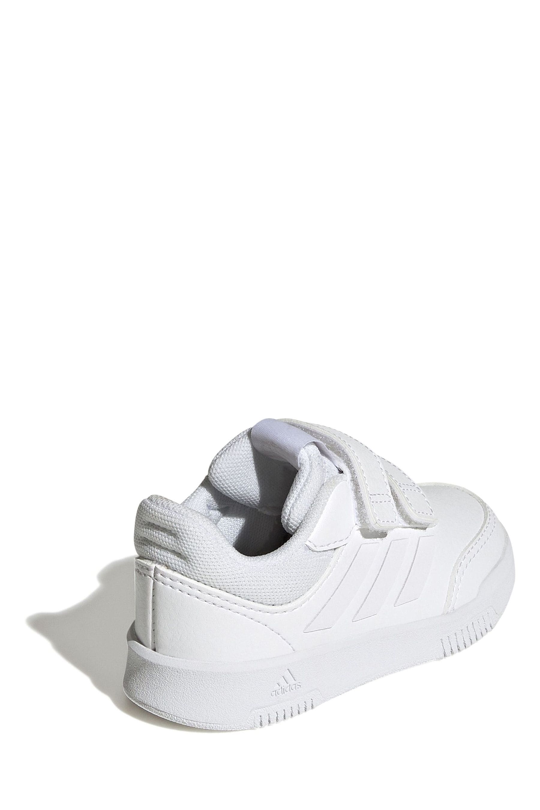 White adidas Tensaur Hook and Loop Shoes