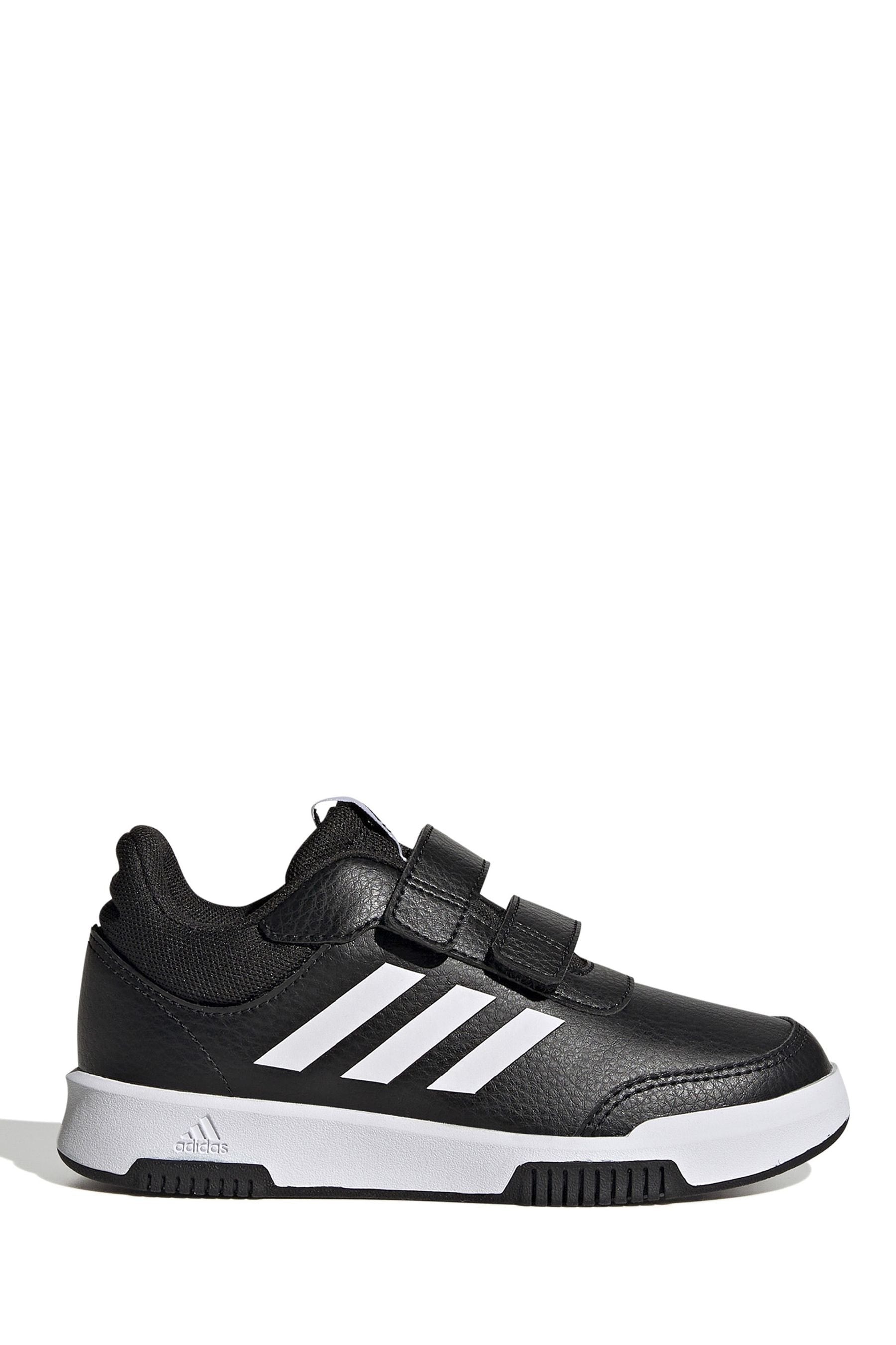 Black/White adidas Tensaur Hook and Loop Shoes