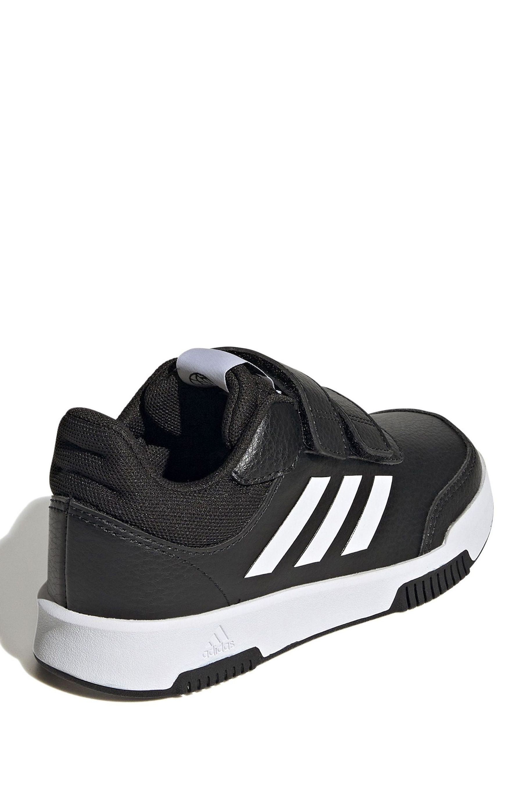 Black/White adidas Tensaur Hook and Loop Shoes