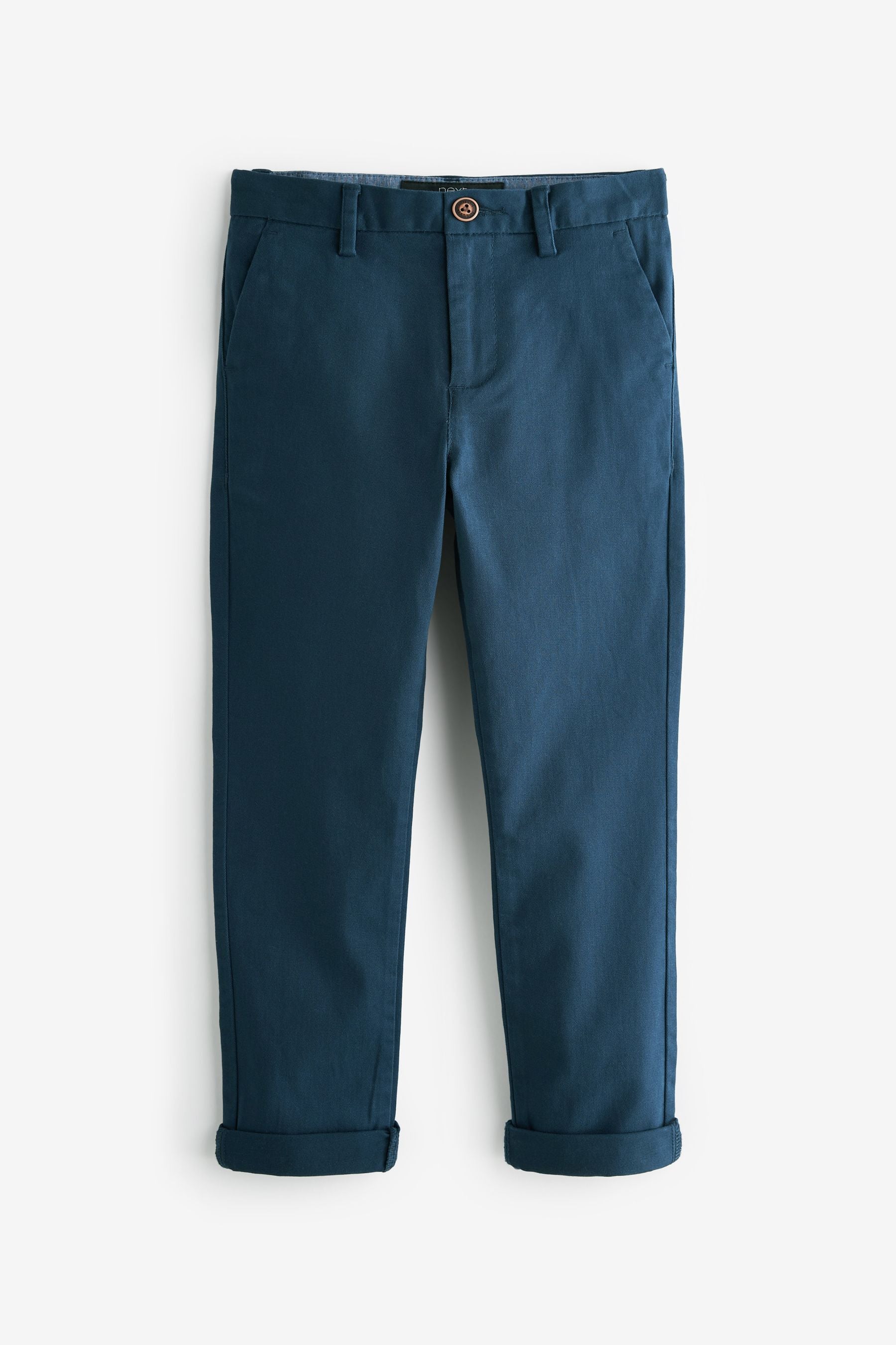 French Navy Blue Stretch Chino Trousers (3-17yrs)