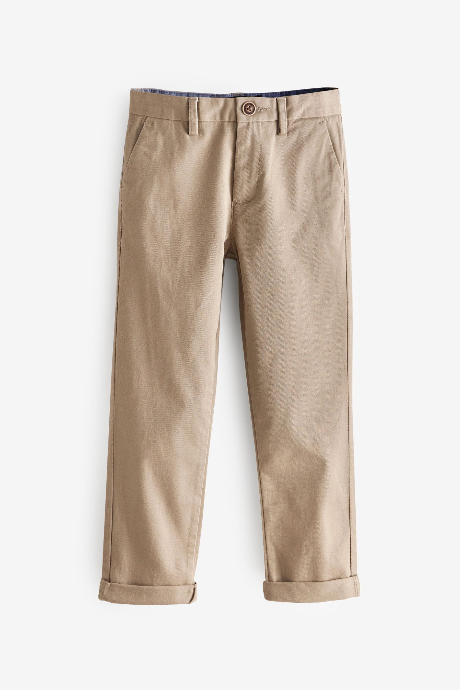 Stone Regular Fit Stretch Chino Trousers (3-17yrs)