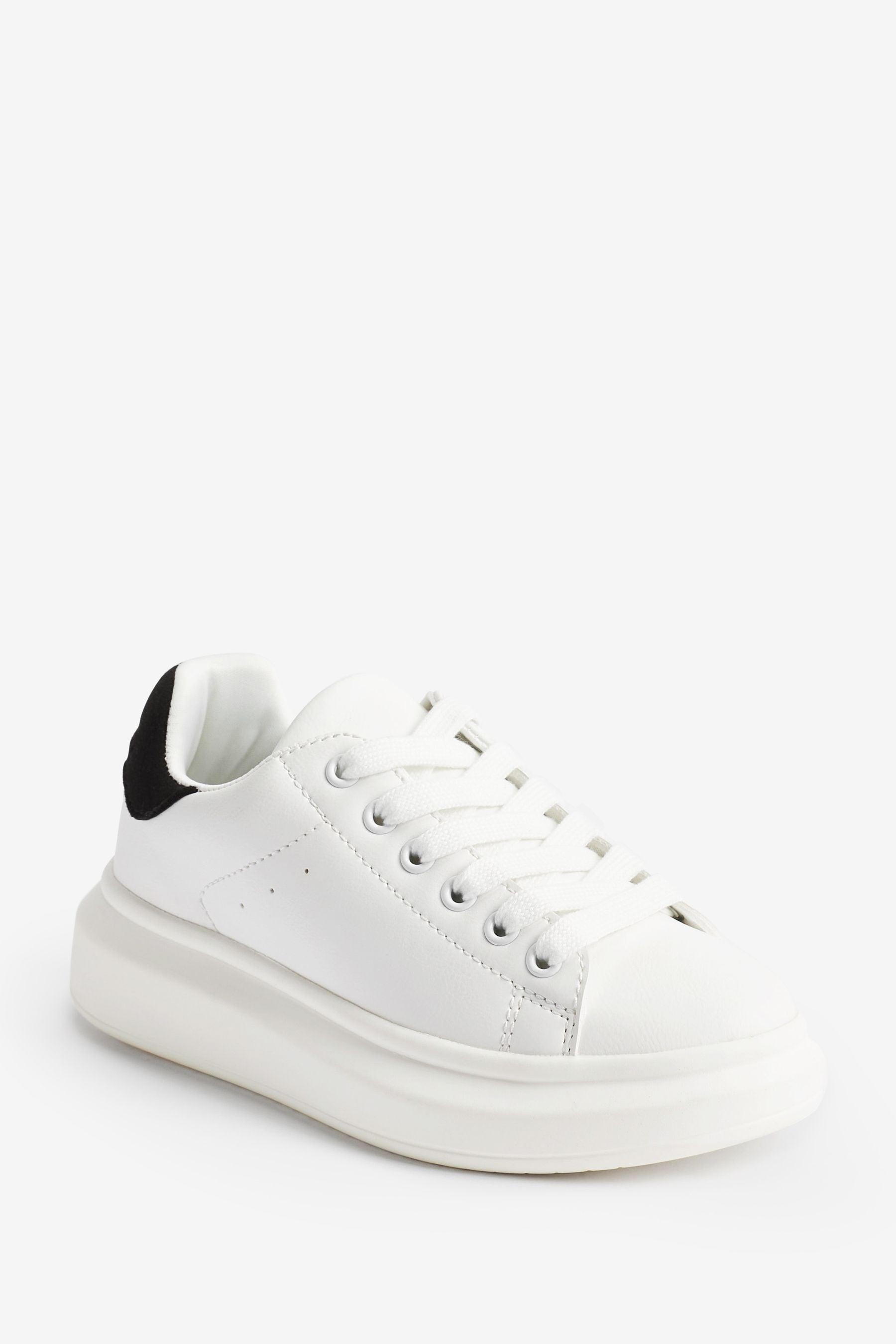 White Lace-Up Shoes