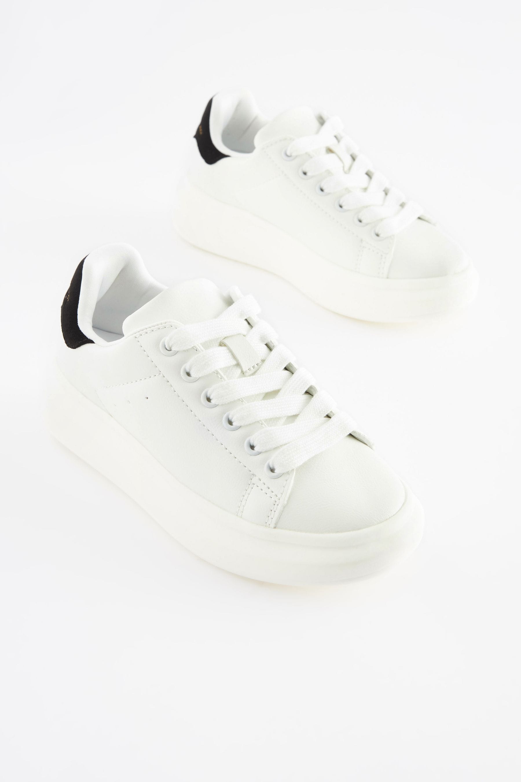 White Lace-Up Shoes