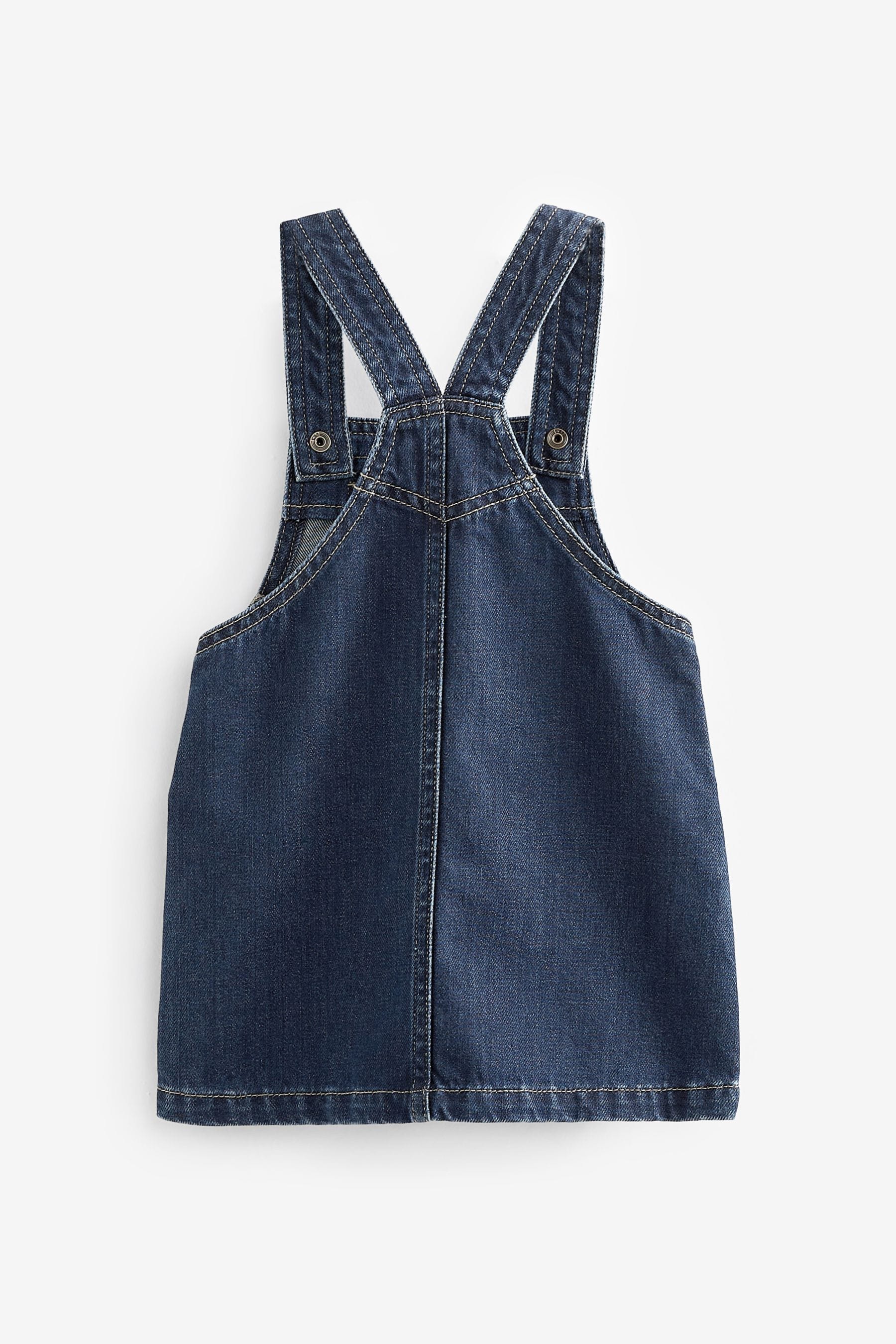 Indigo Blue 100% Cotton Denim Pinafore Dress (3mths-7yrs)