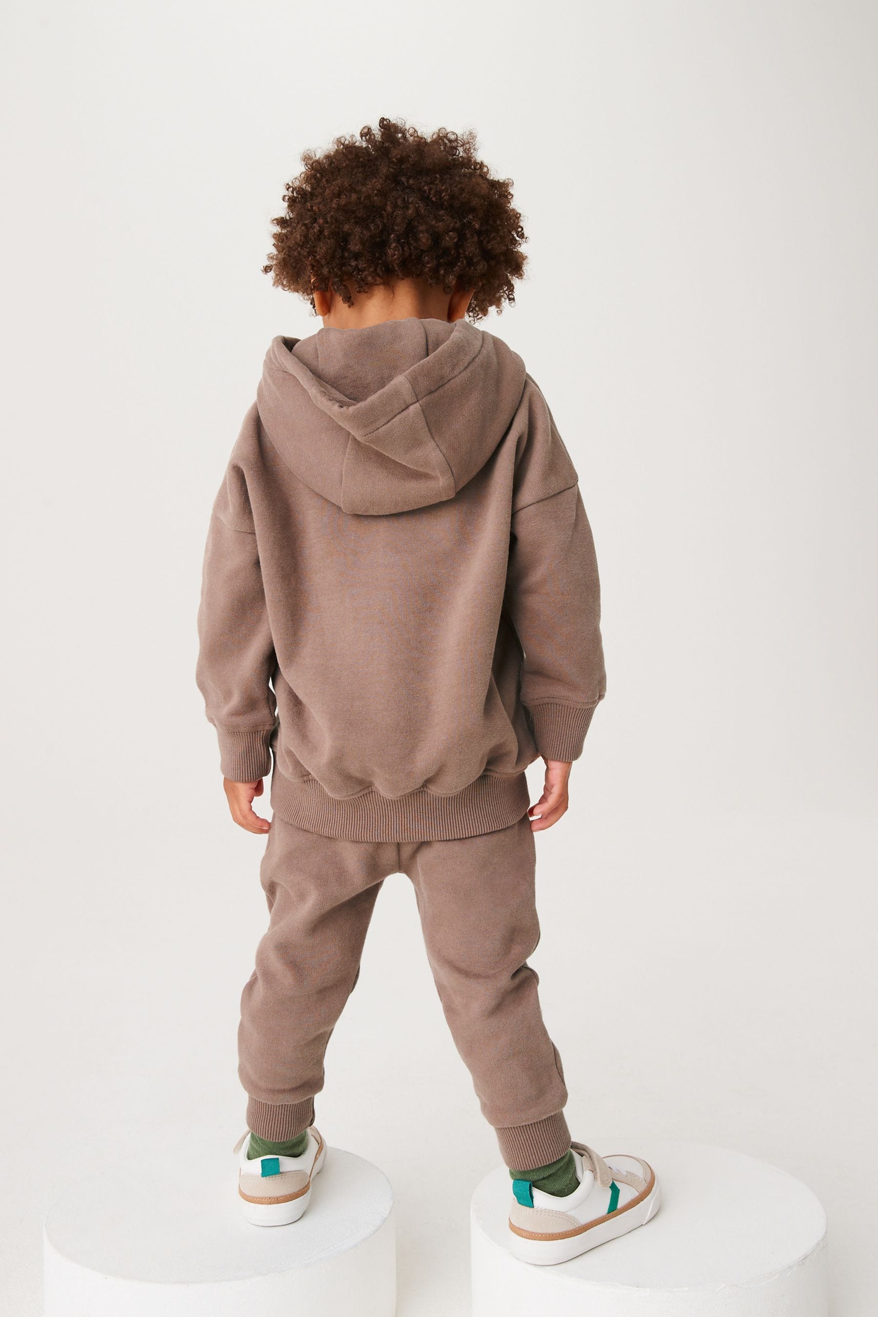 Mink Brown Soft Touch Jersey Hoodie (3mths-7yrs)