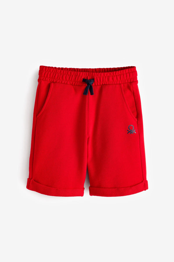 Benetton Boys Red Bermuda 100% Cotton  Shorts