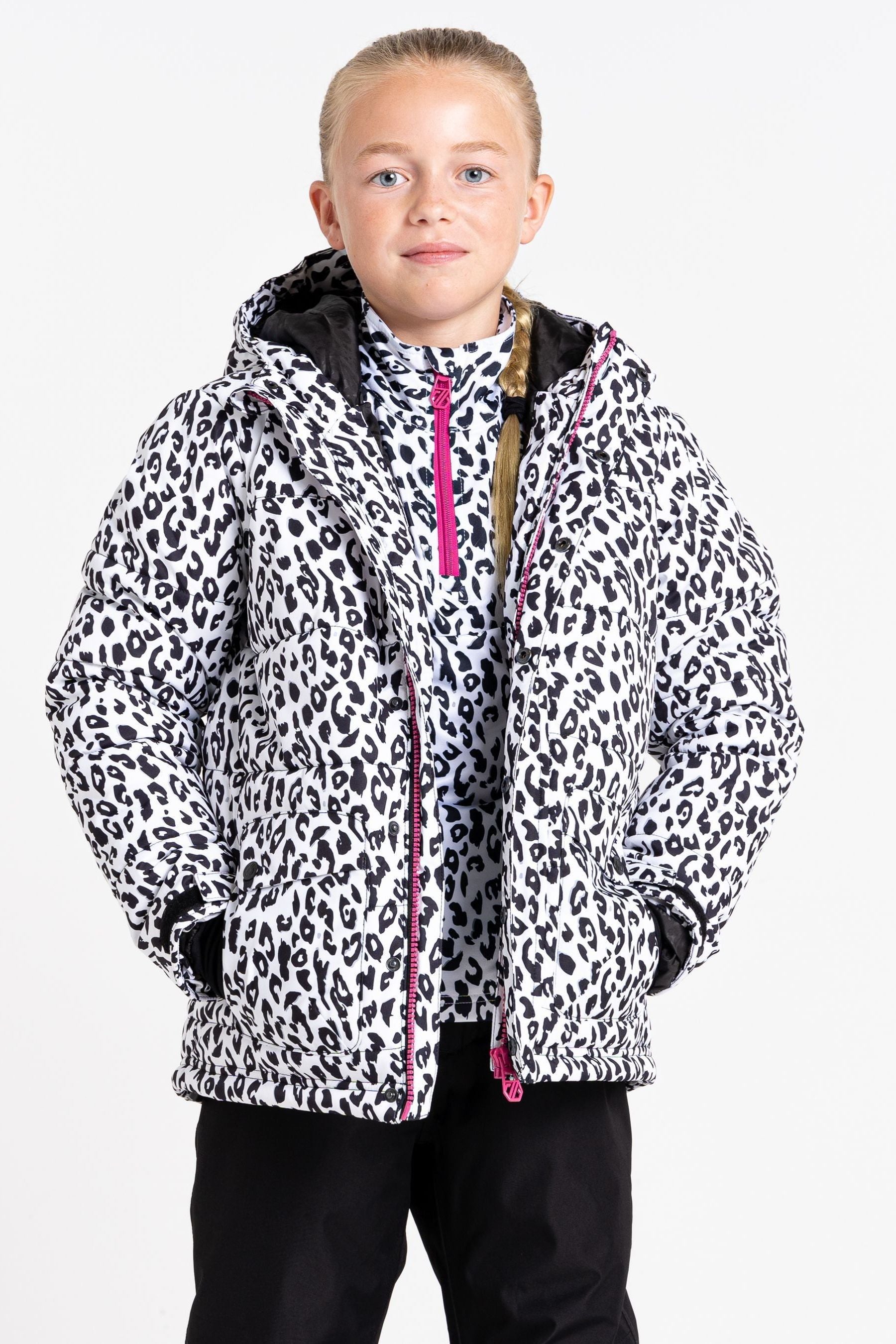 Black & White Dare 2b x Next Girls Impressing Ski Jacket