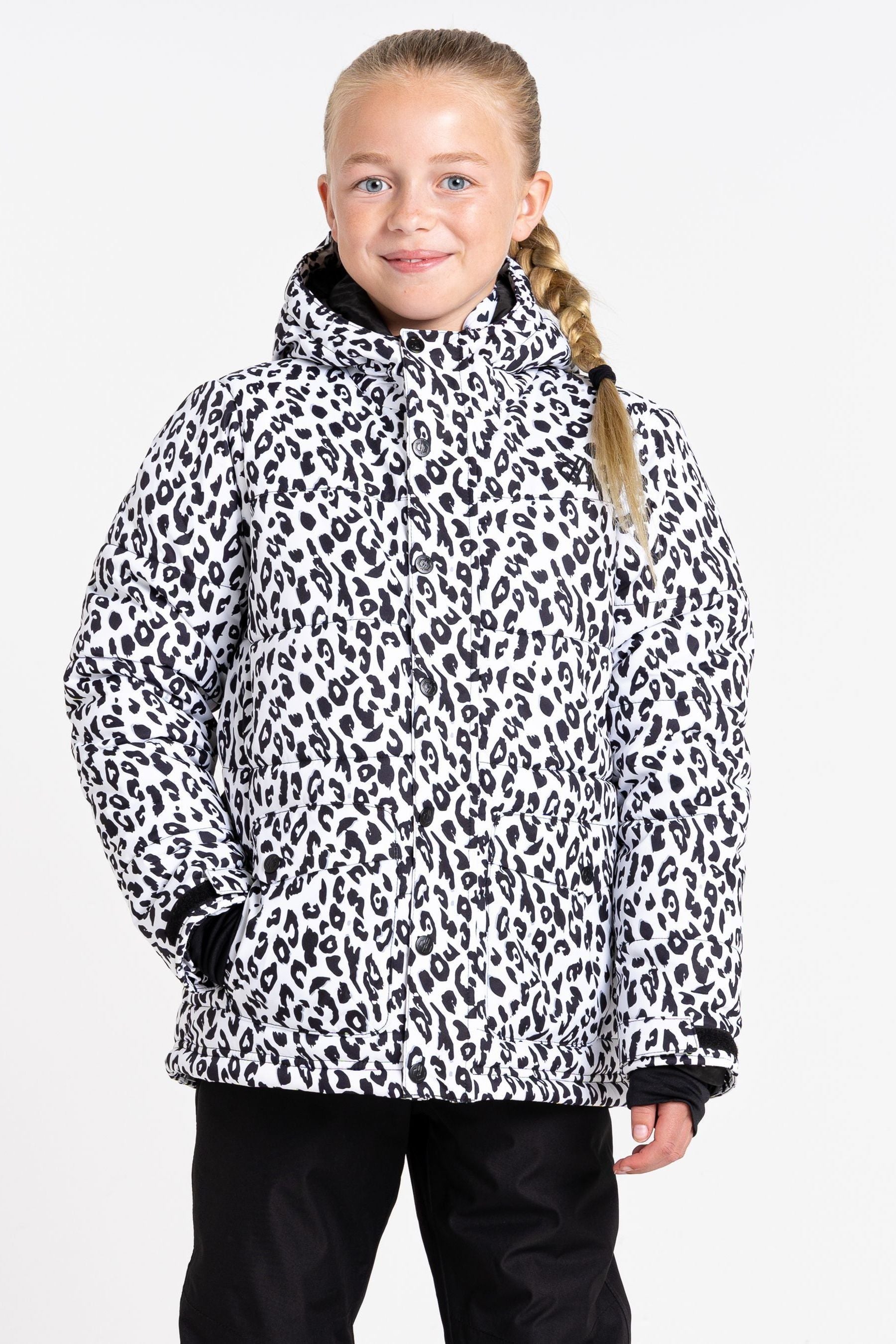 Black & White Dare 2b x Next Girls Impressing Ski Jacket