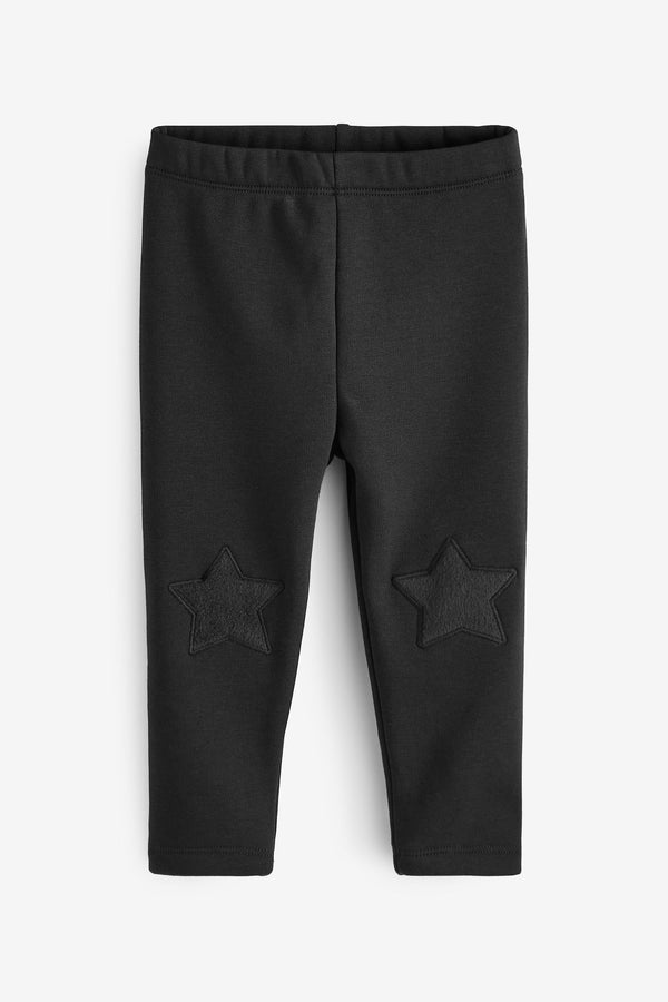 Black Cosy Fleece Lined Leggings (3mths-7yrs)