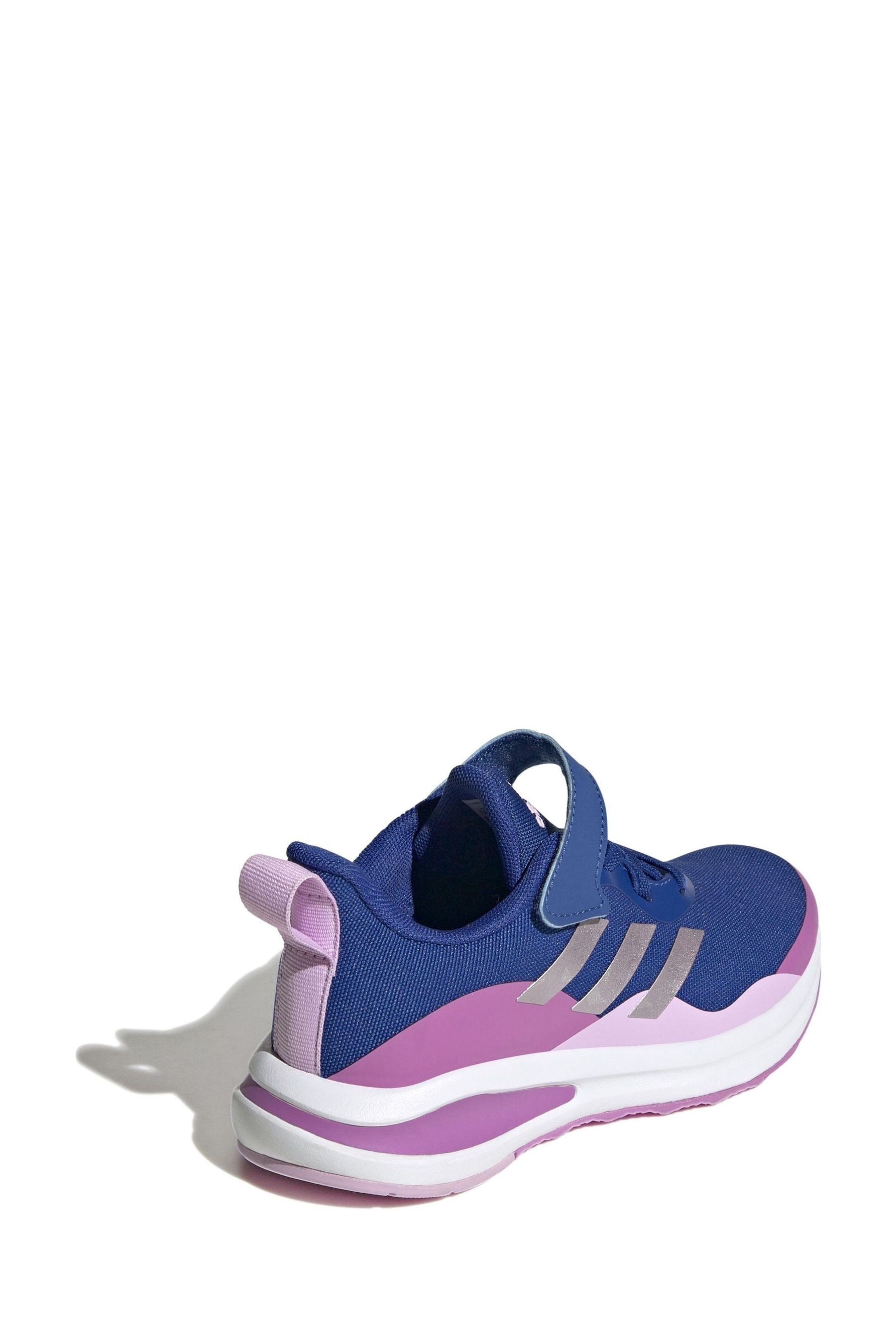 Blue adidas FortaRun Sport Running Elastic Lace and Top Strap Kids Trainers