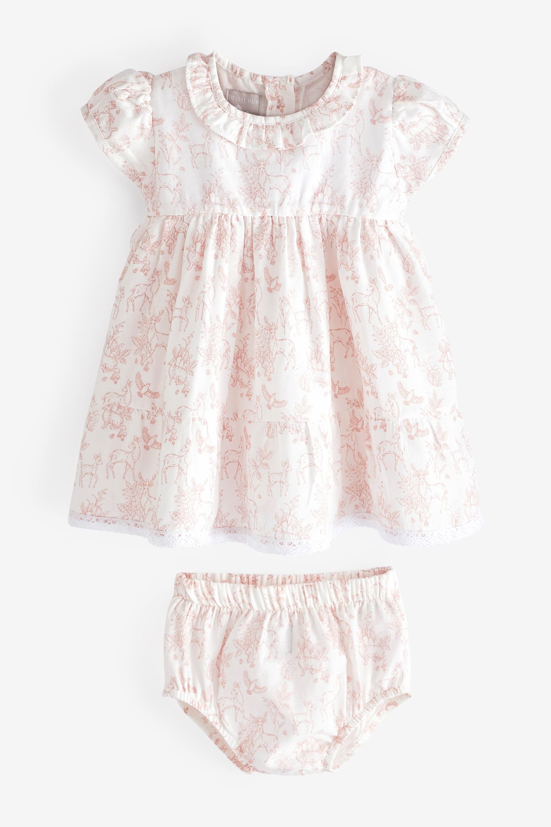 The Little Tailor Baby 100% Cotton Dress And Bloomer Set