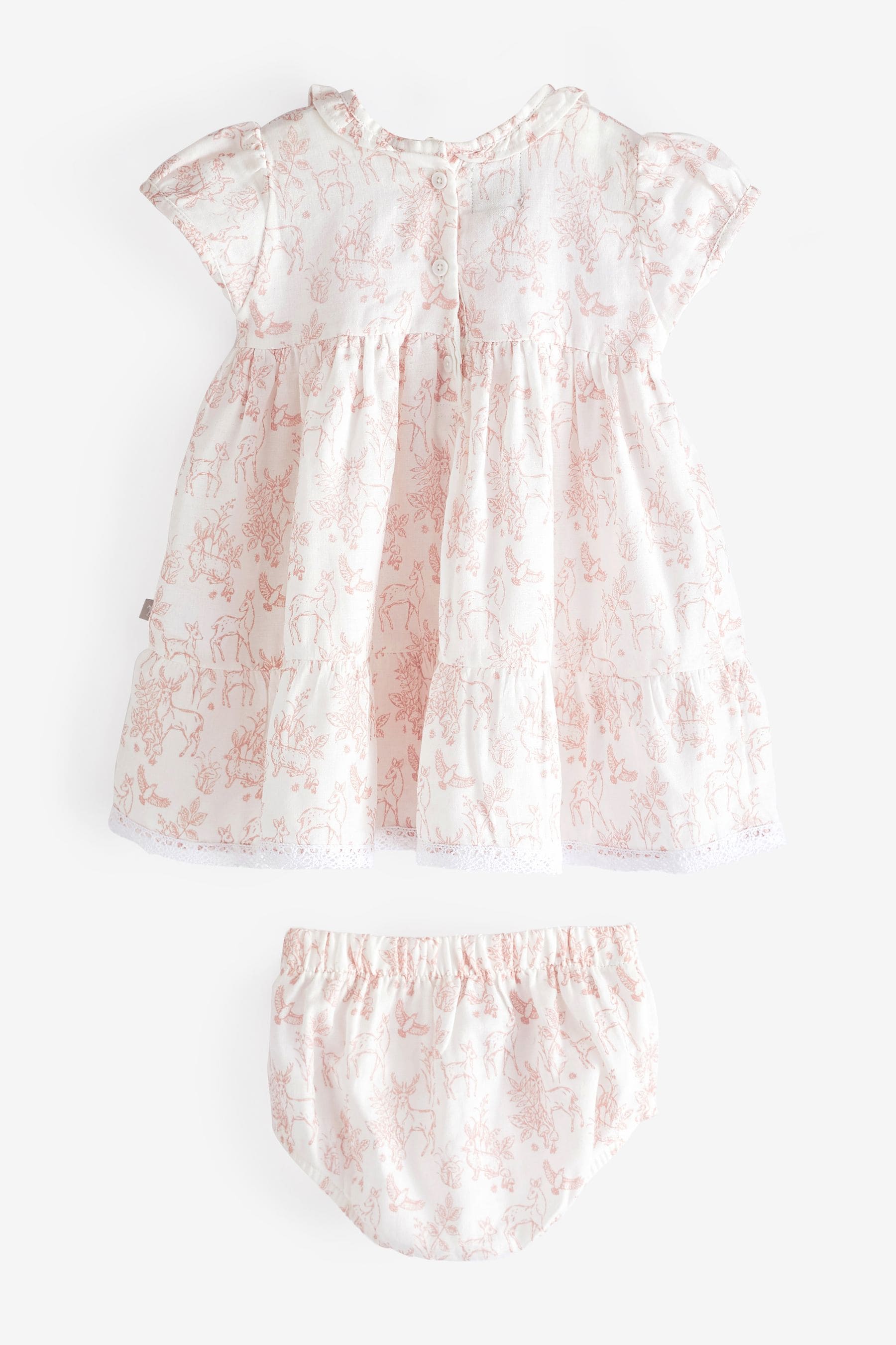 The Little Tailor Baby 100% Cotton Dress And Bloomer Set