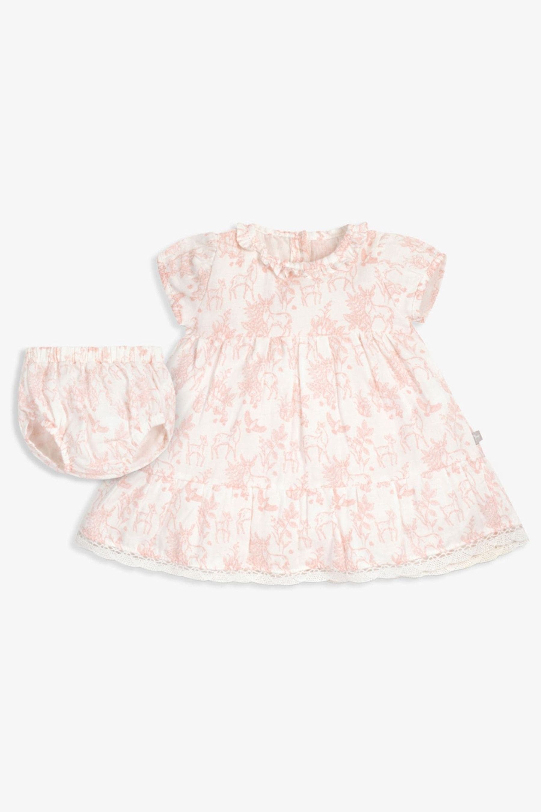 The Little Tailor Baby 100% Cotton Dress And Bloomer Set