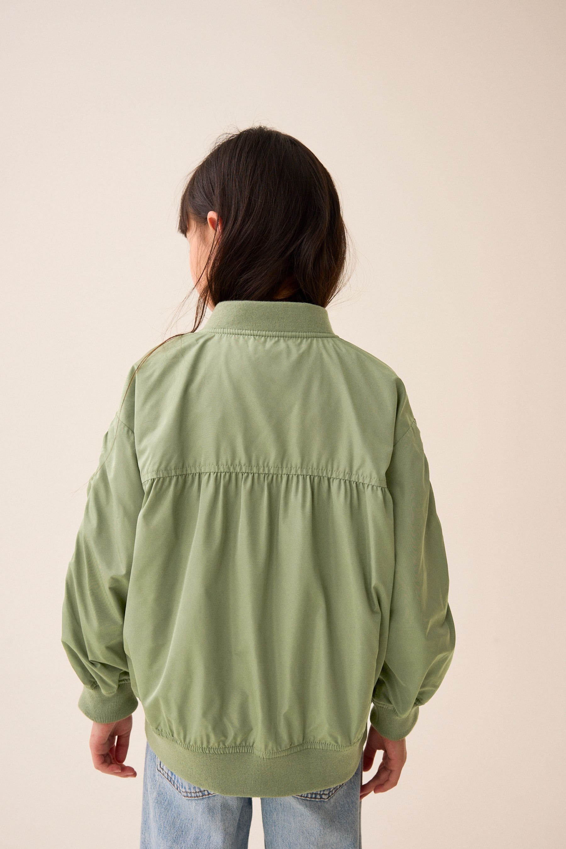 Khaki Green Shower Resistant Bomber Jacket (3-16yrs)