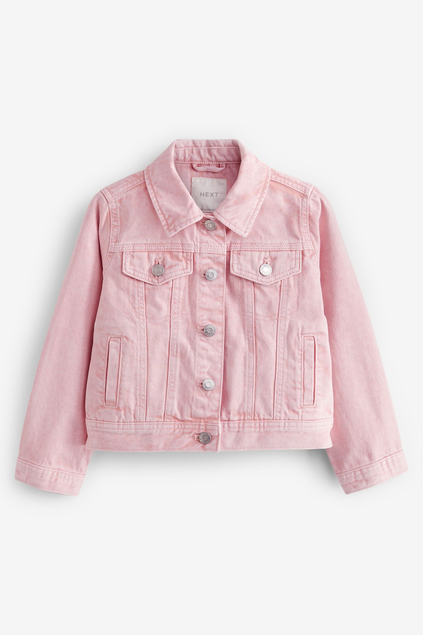 Pink Denim Heart Western 100% Cotton Jacket (3-16yrs)