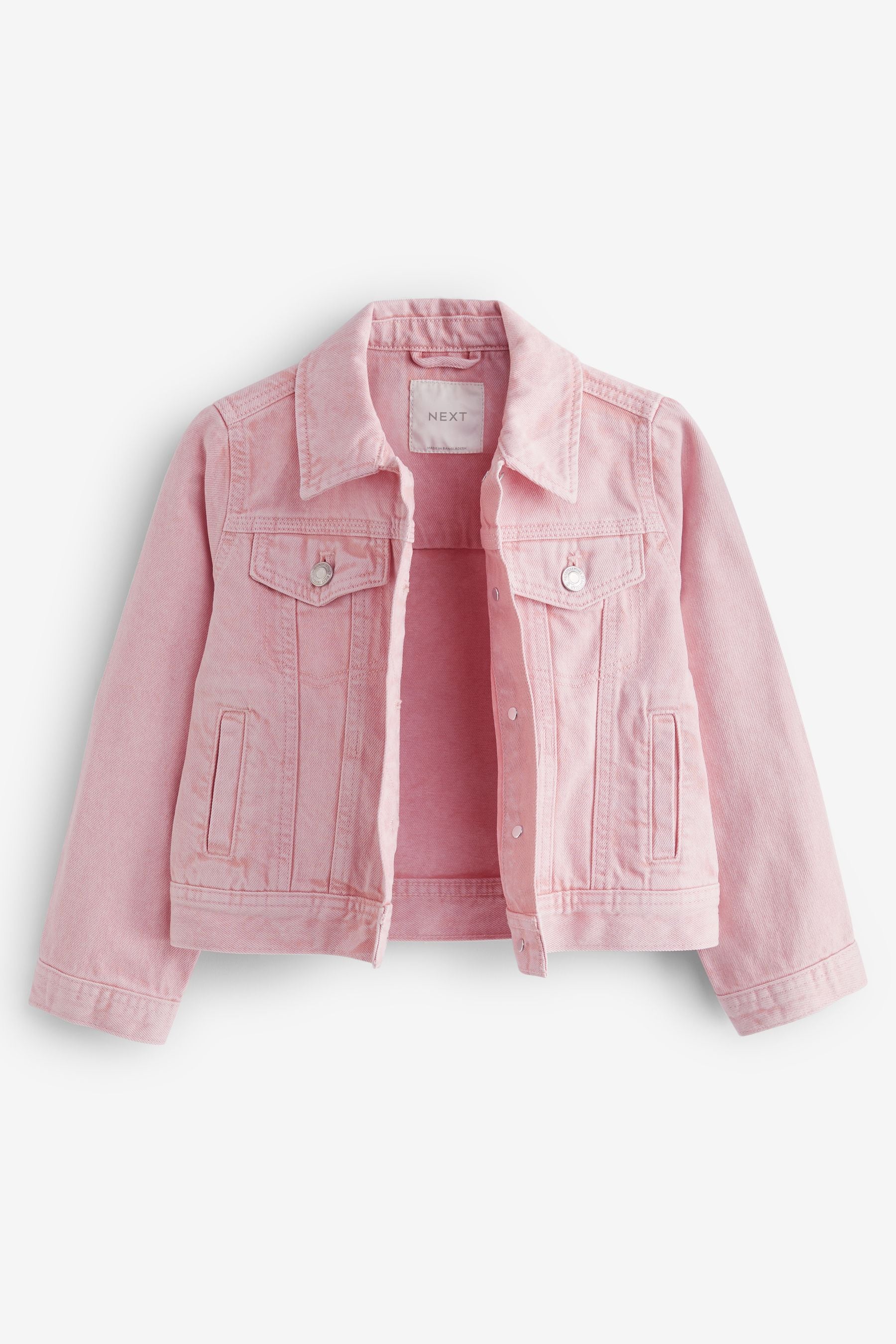 Pink Denim Heart Western 100% Cotton Jacket (3-16yrs)