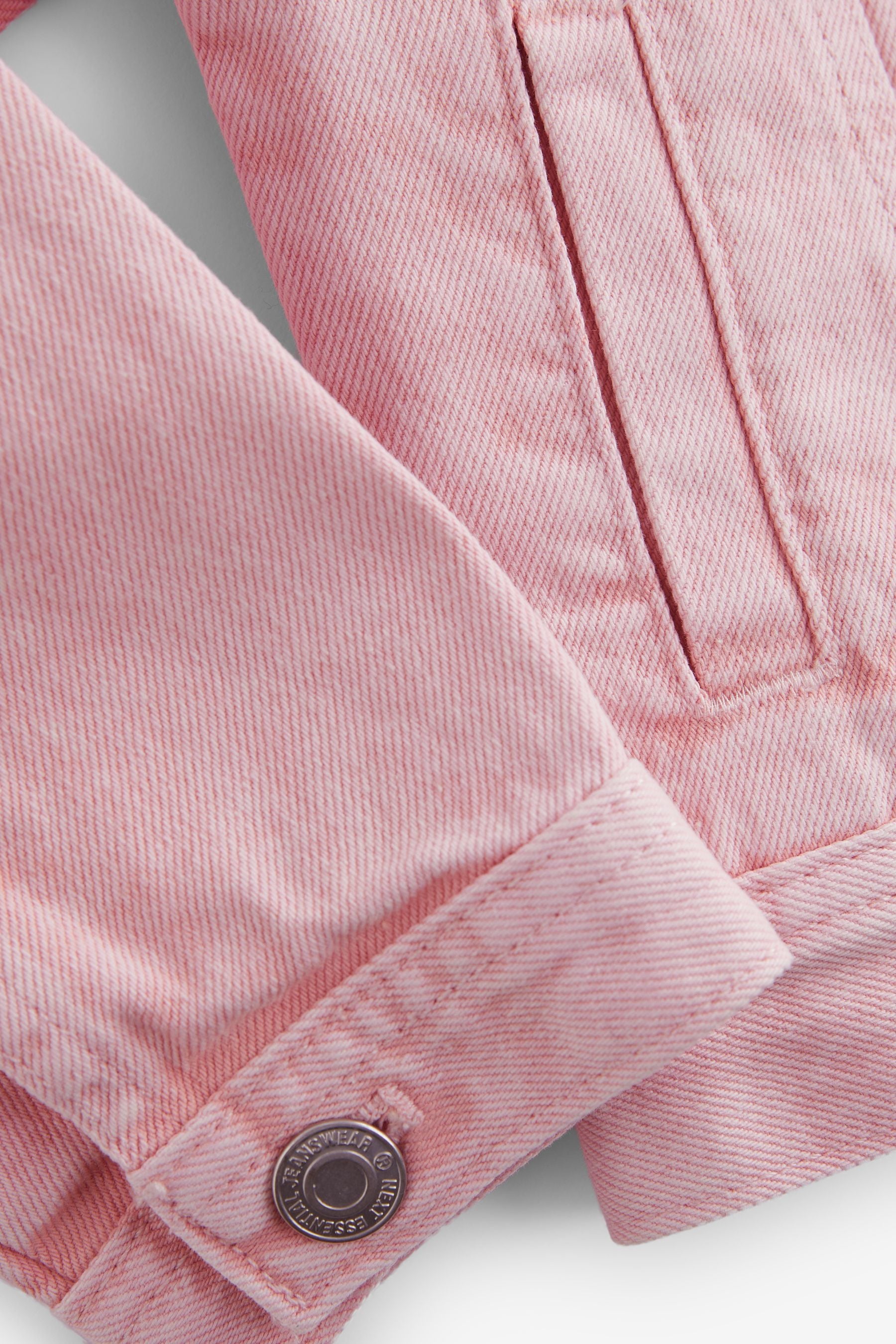 Pink Denim Heart Western 100% Cotton Jacket (3-16yrs)