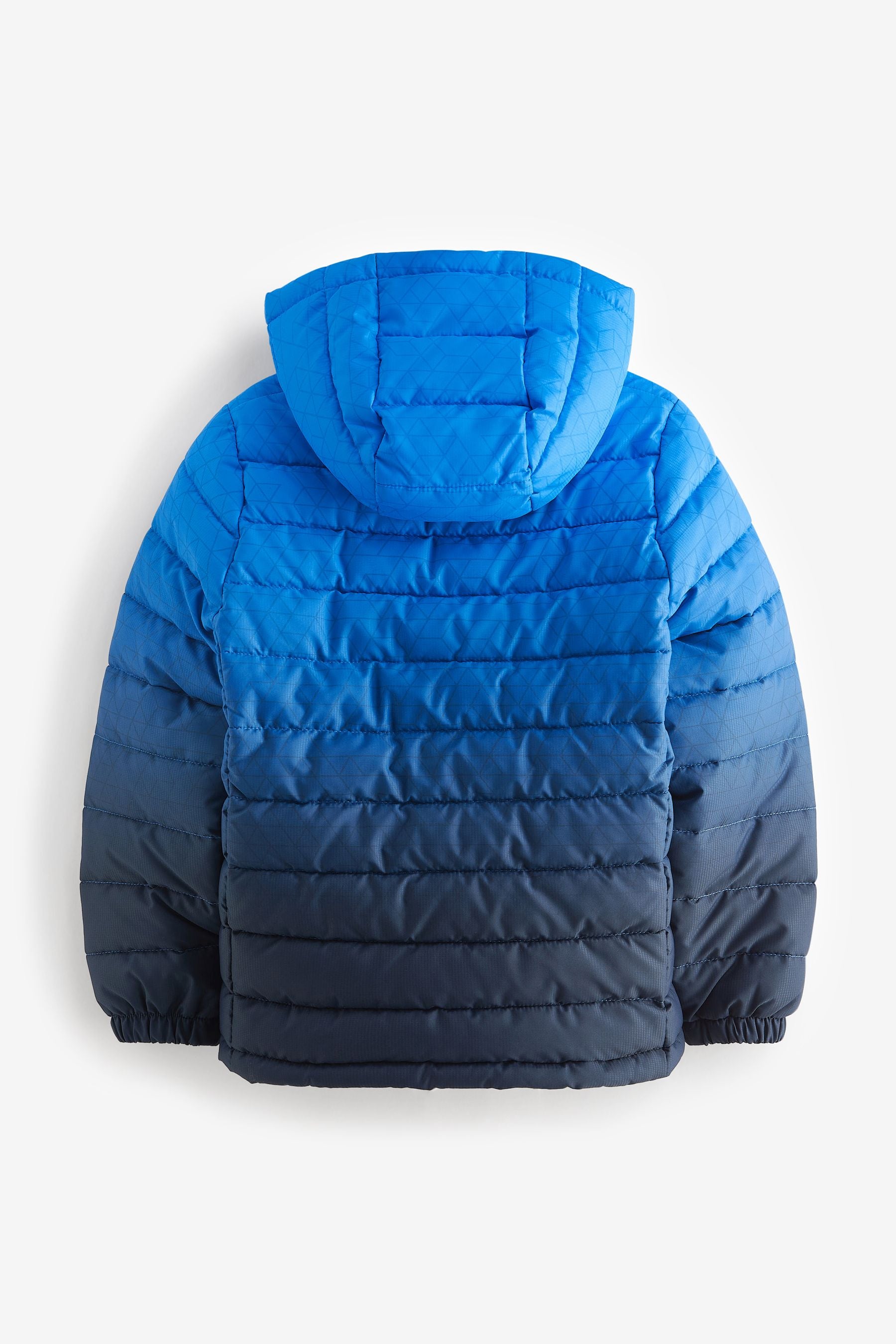 Blue Print Quilted Midweight Hooded Jacket (3-17yrs)