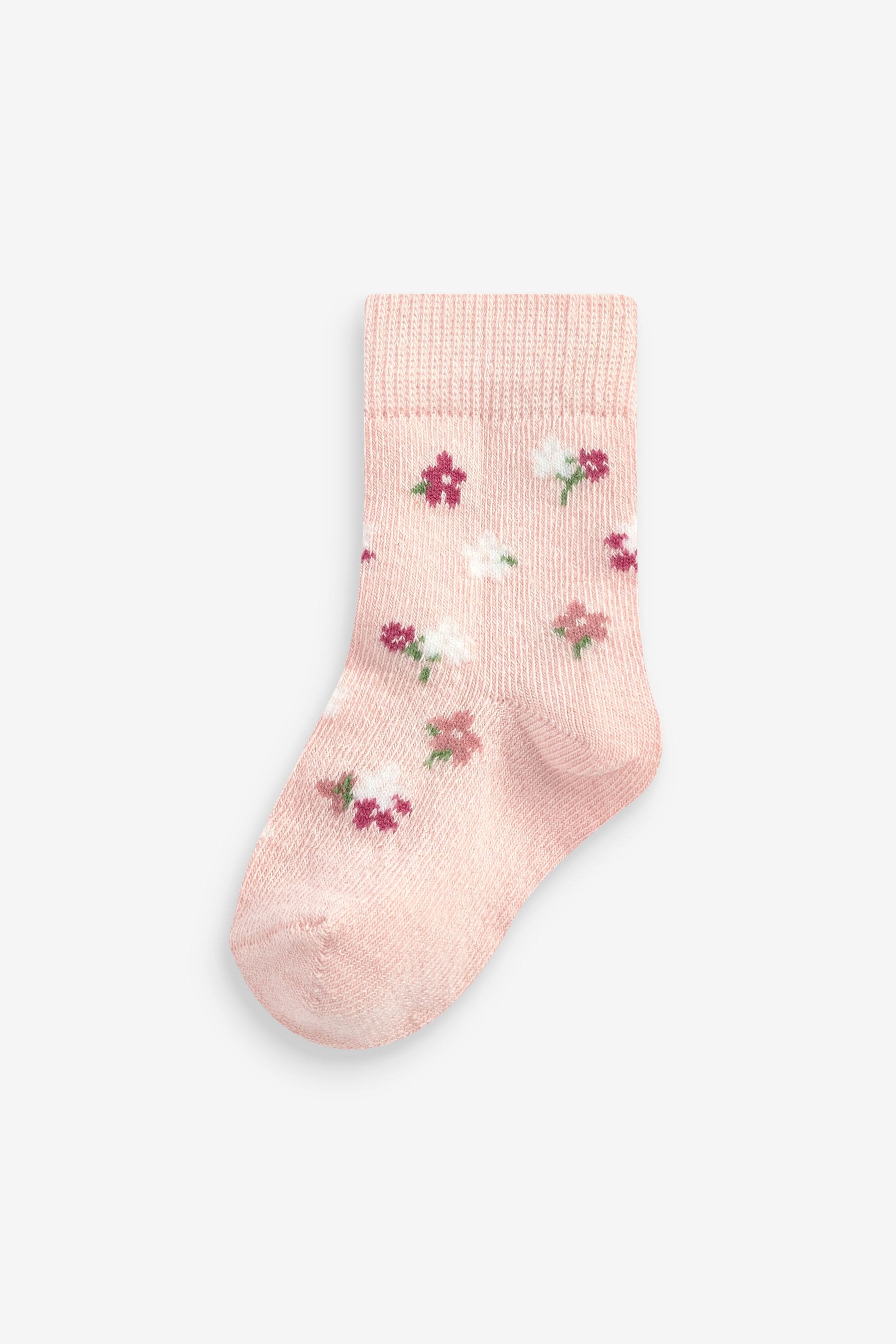 Pink Bunny 5 Pack Baby Socks (0mths-2yrs)-<span style="color: #ff2a00;">Fawry</span>