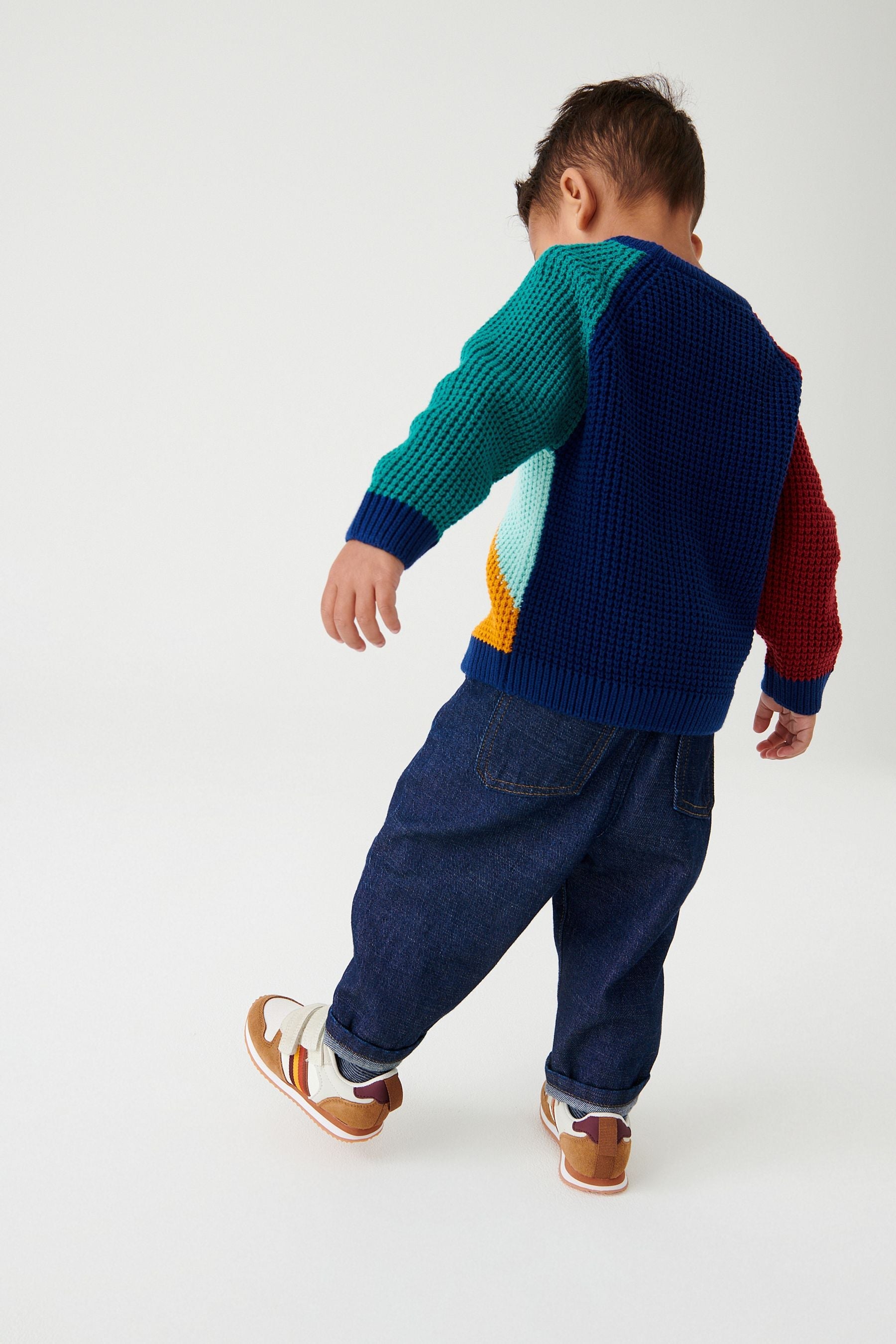 Multicoloured Textured Knit Jumper (3mths-7yrs)-<span style="color: #ff2a00;">Fawry</span>