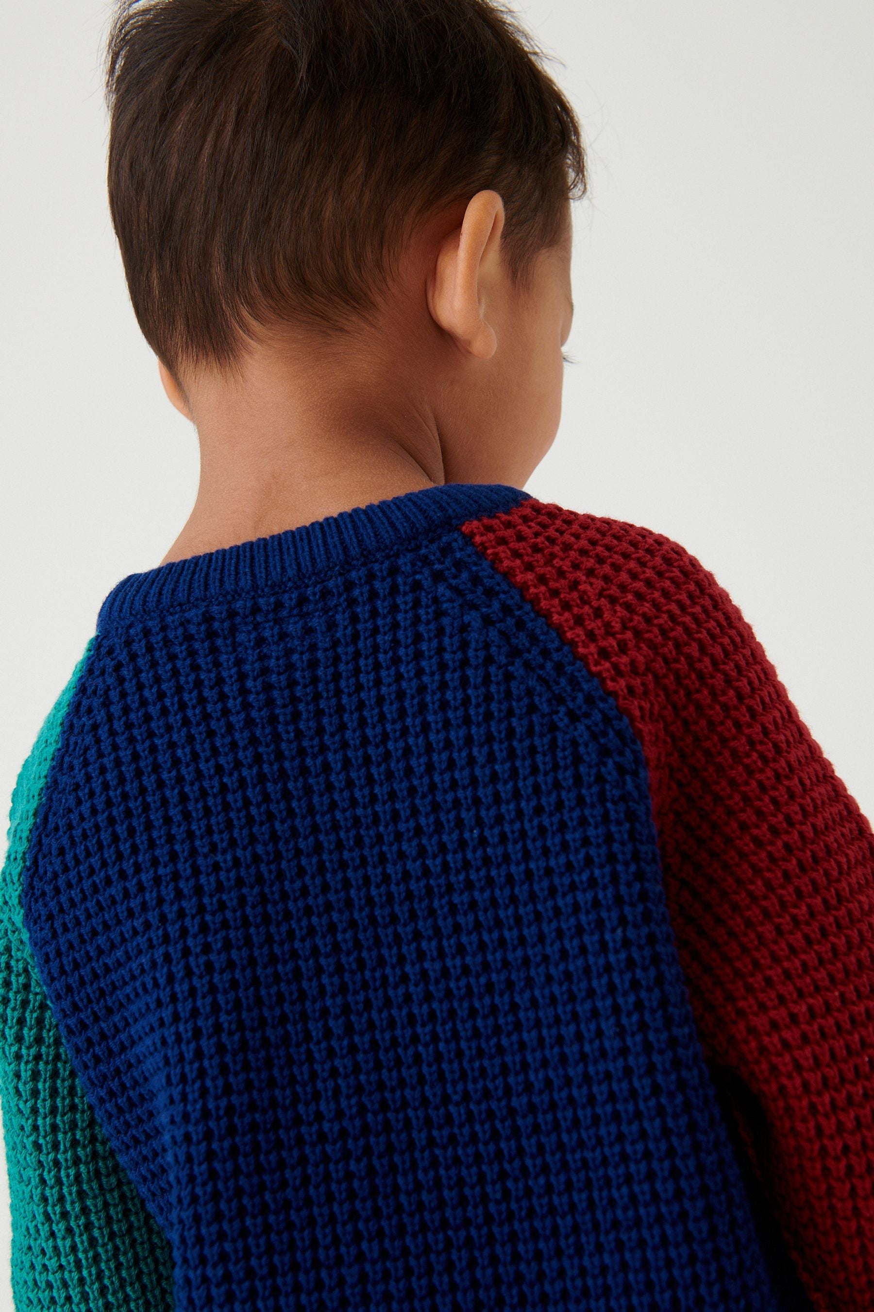 Multicoloured Textured Knit Jumper (3mths-7yrs)-<span style="color: #ff2a00;">Fawry</span>