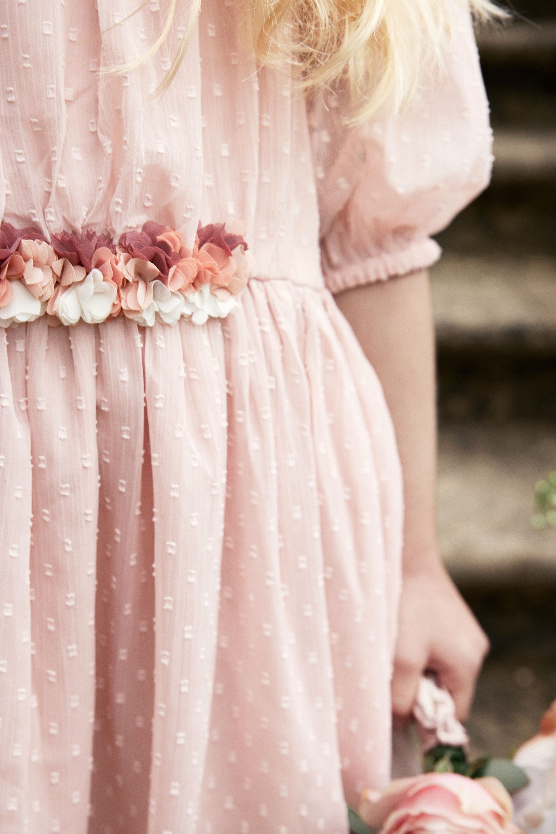 Pink Chiffon Corsage Dress (3-16yrs)