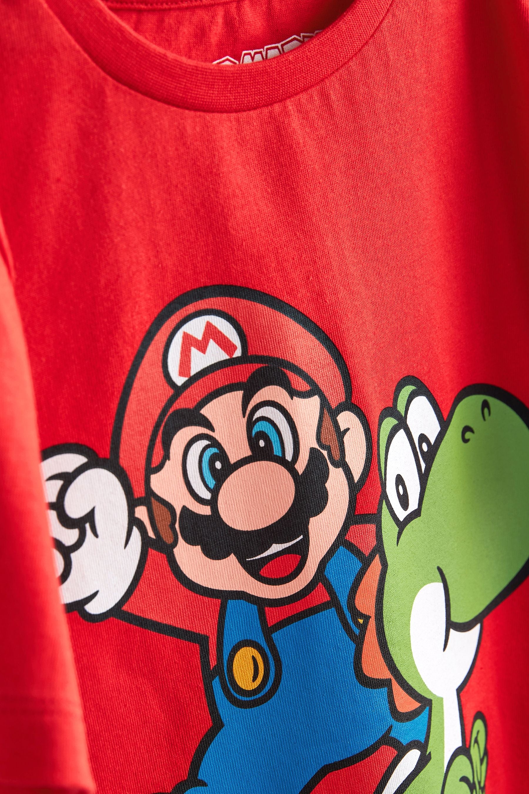 Red Mario Gaming 100% Cotton T-Shirt (3-16yrs)