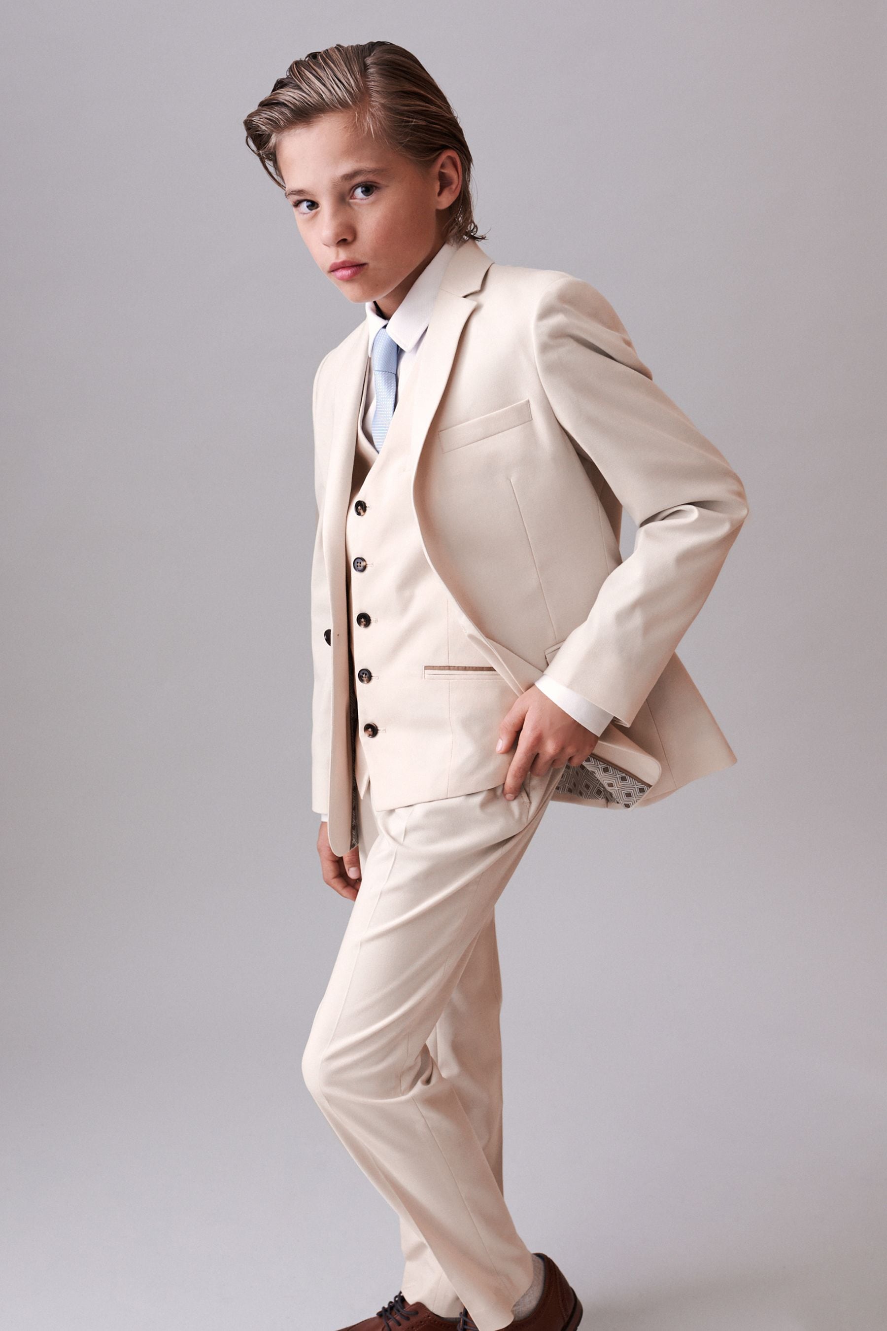 Cream Suit: Jacket (12mths-16yrs)