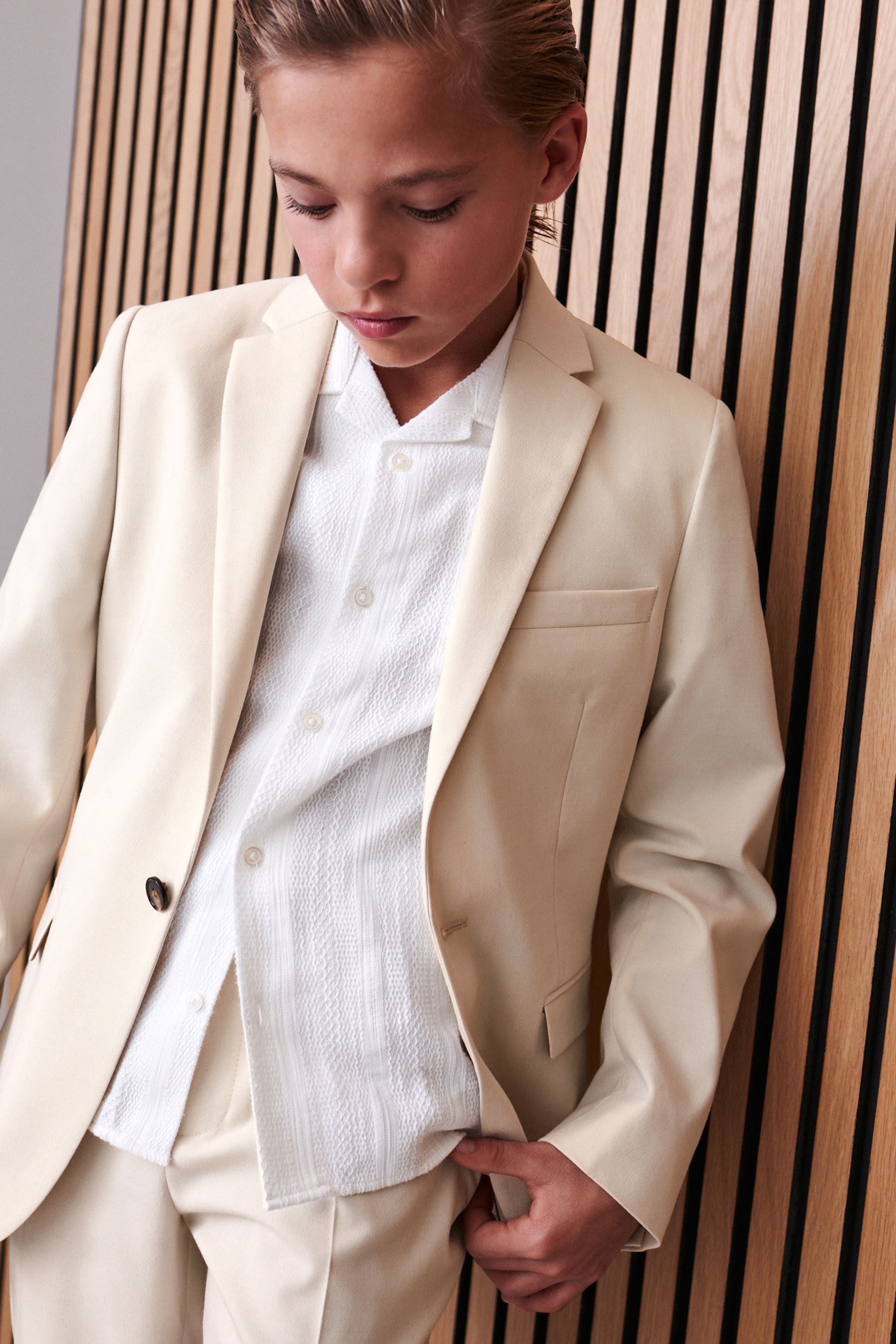 Cream Suit: Jacket (12mths-16yrs)