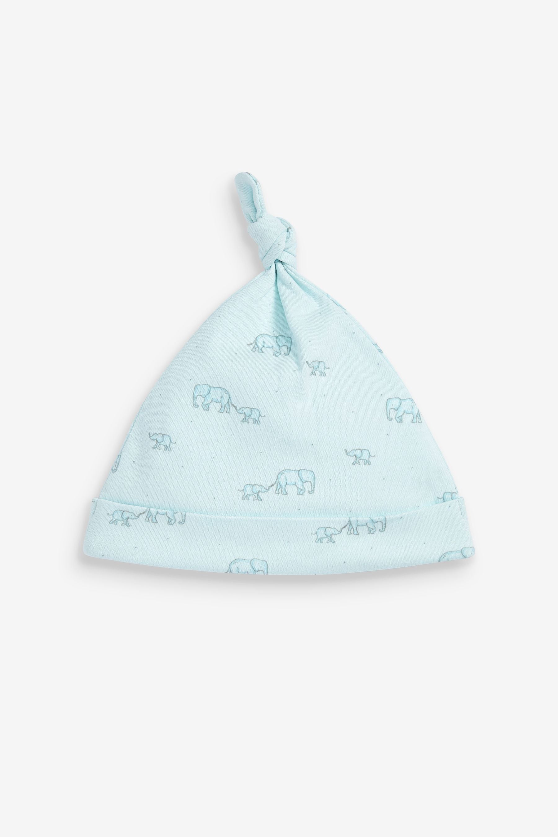 Blue Elephant Baby Tie Top Hats 3 Pack (0-18mths)