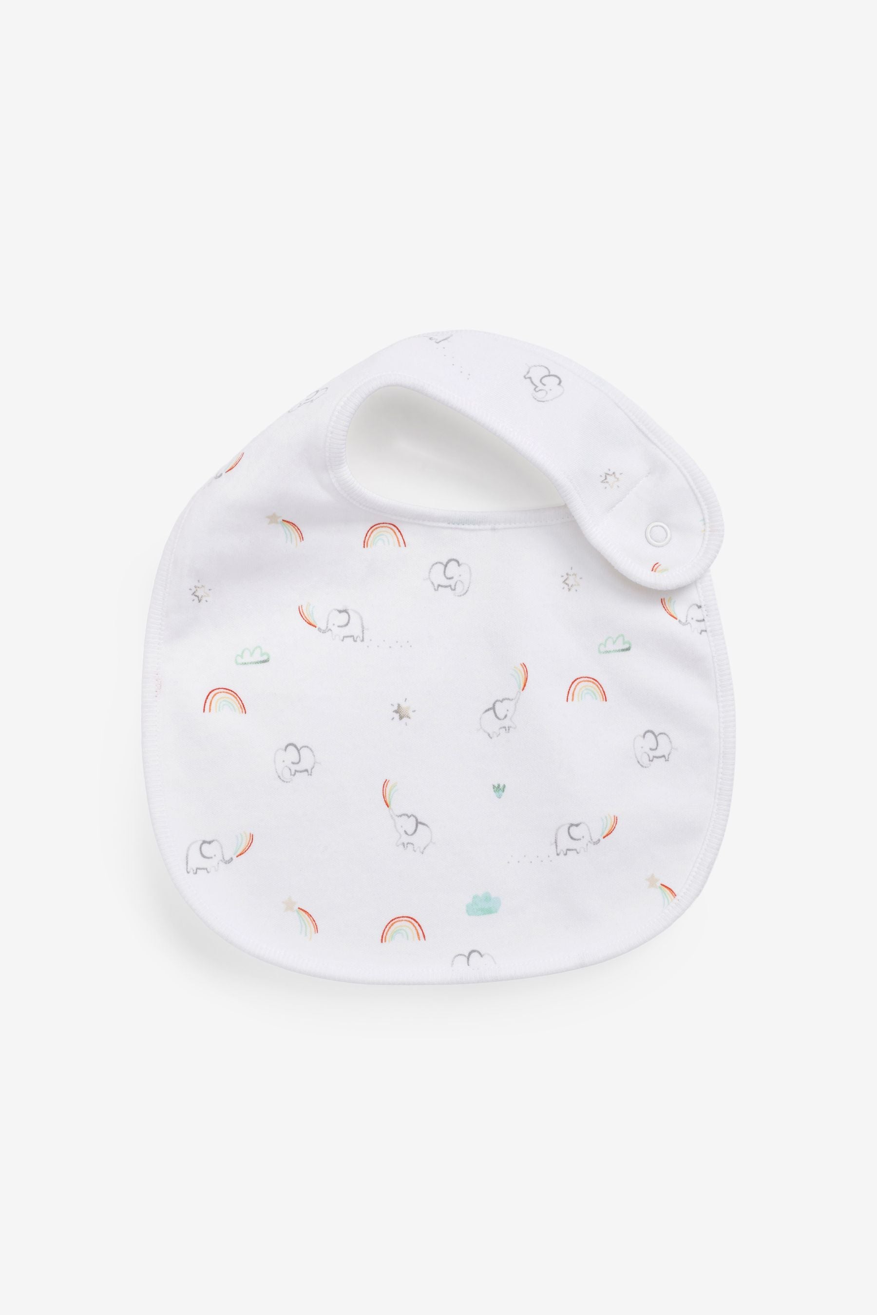 White Bright Character 3 Pack Regular Bibs